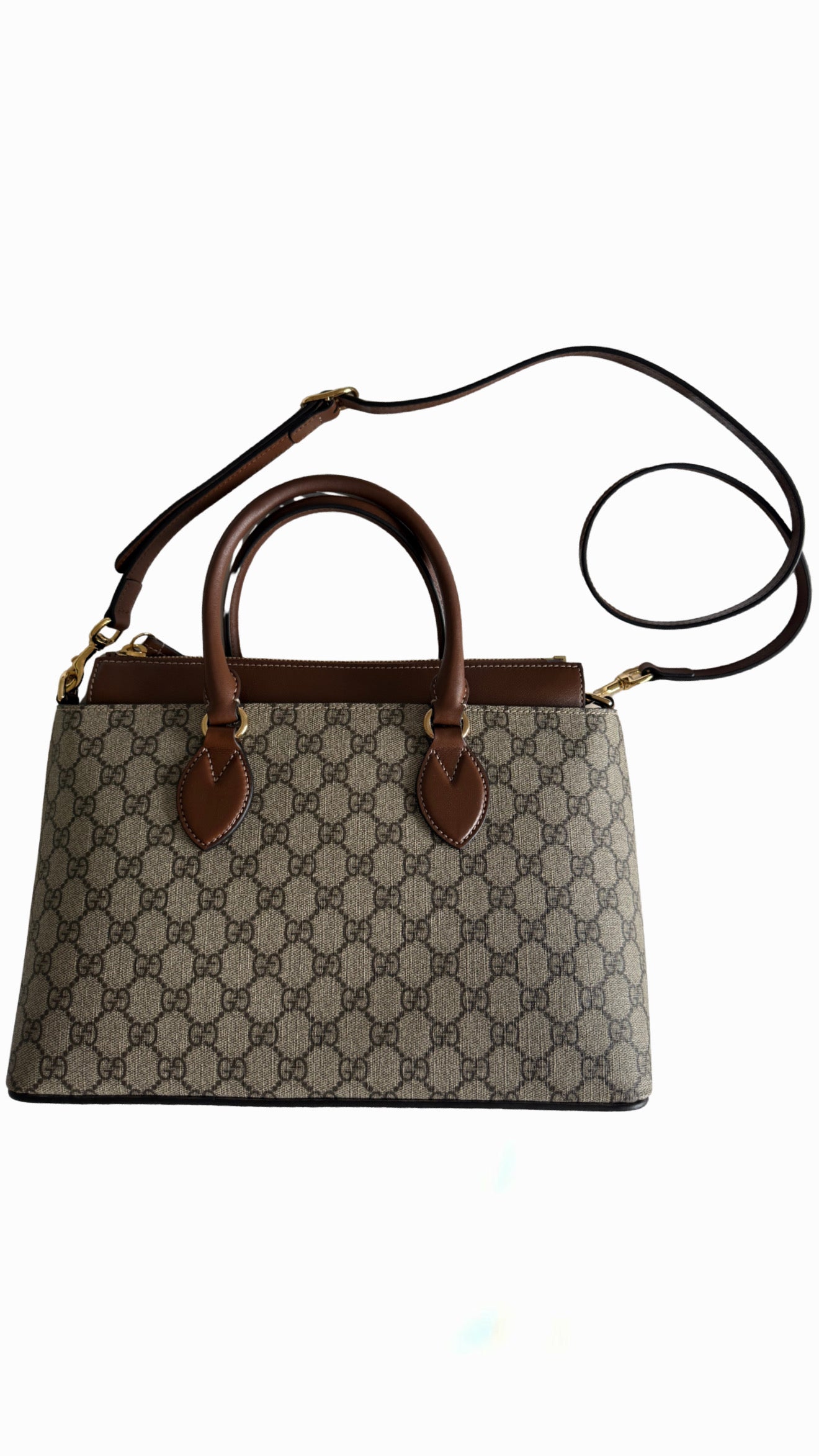 Gucci GG Supreme Zip Top Tote