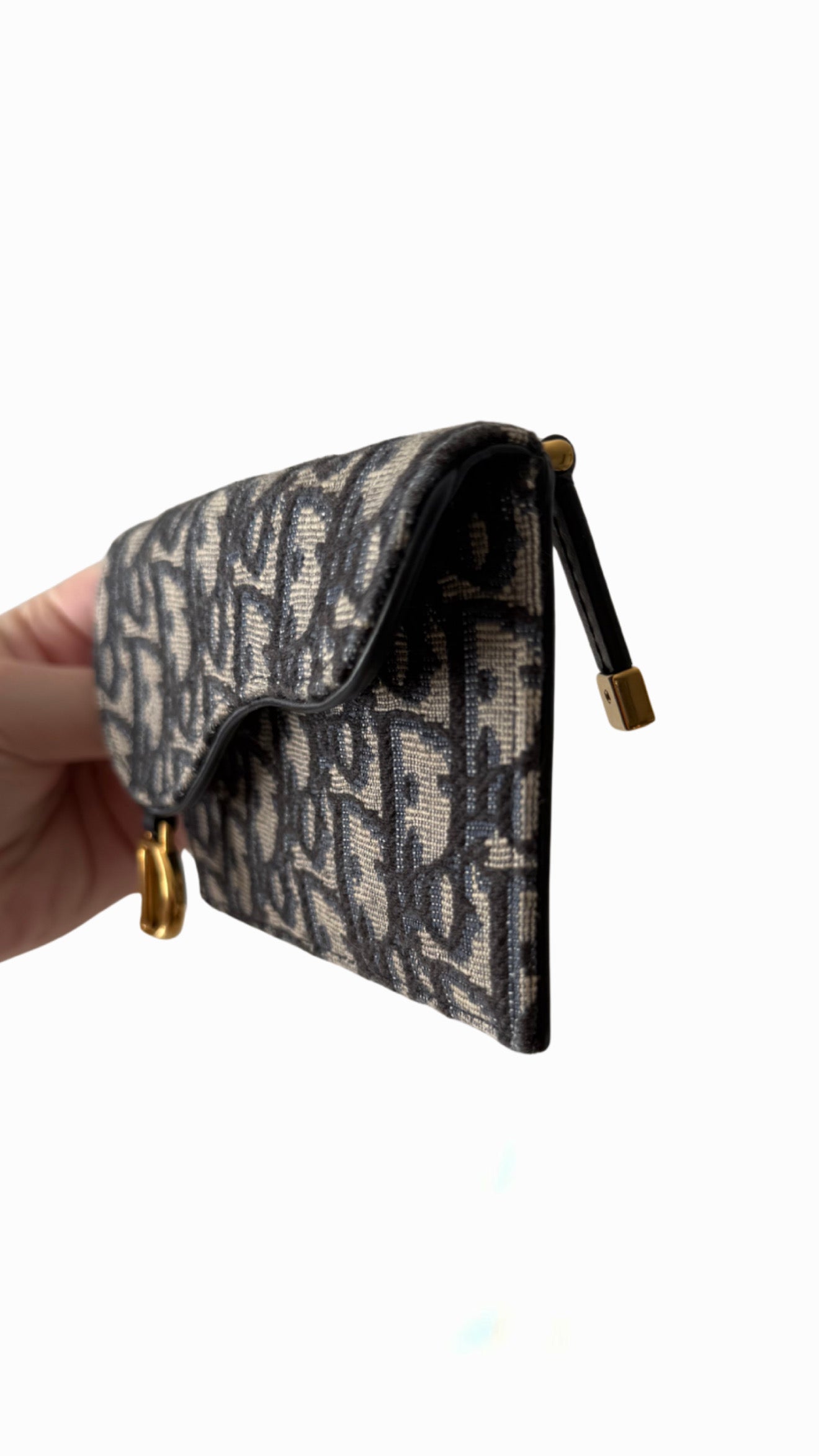 Christian Dior Saddle Cosmos Zipped Card Holder