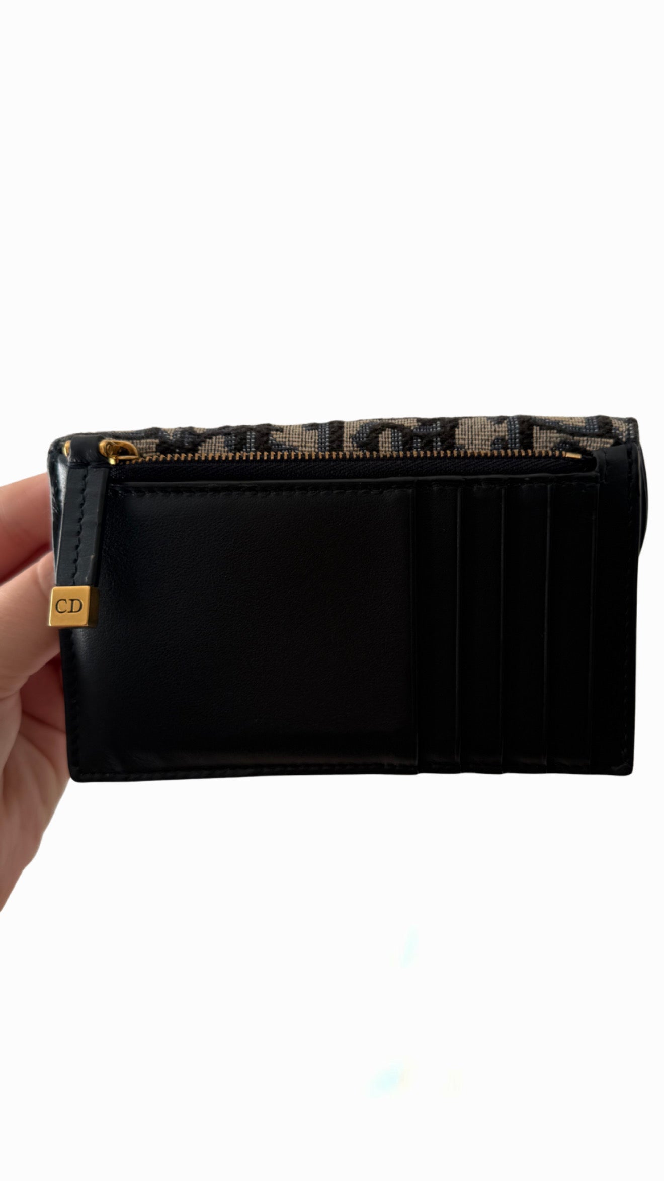 Christian Dior Saddle Cosmos Zipped Card Holder