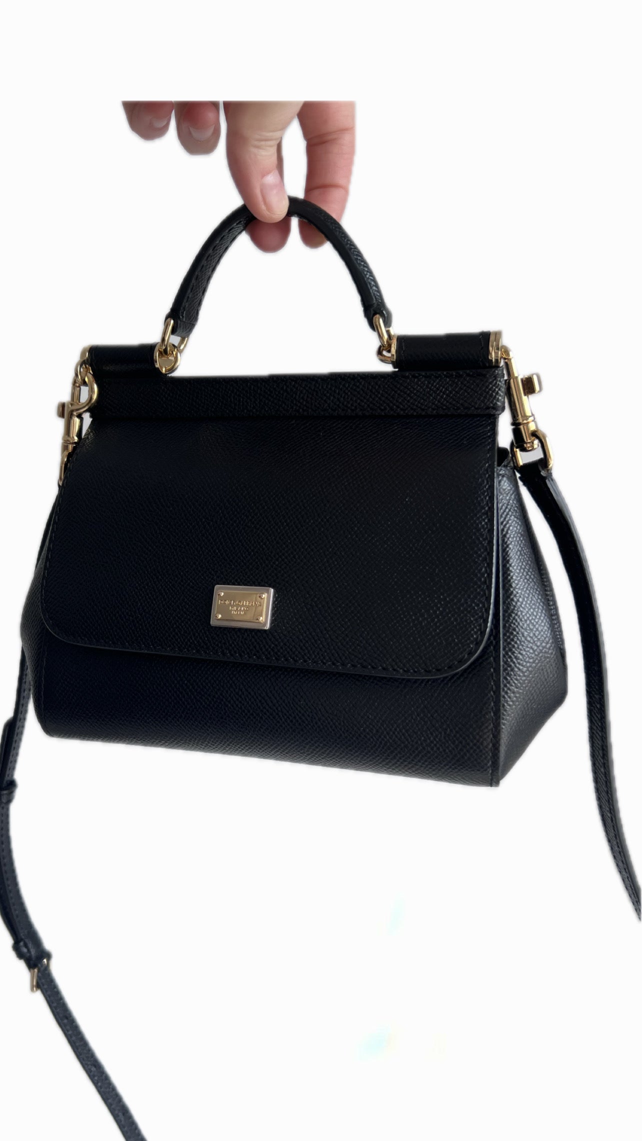 Dolce&Gabbana ミニショッピングバッグ ブラック SS25 Dolce & Gabbana Mini 2way – Newfound Luxury