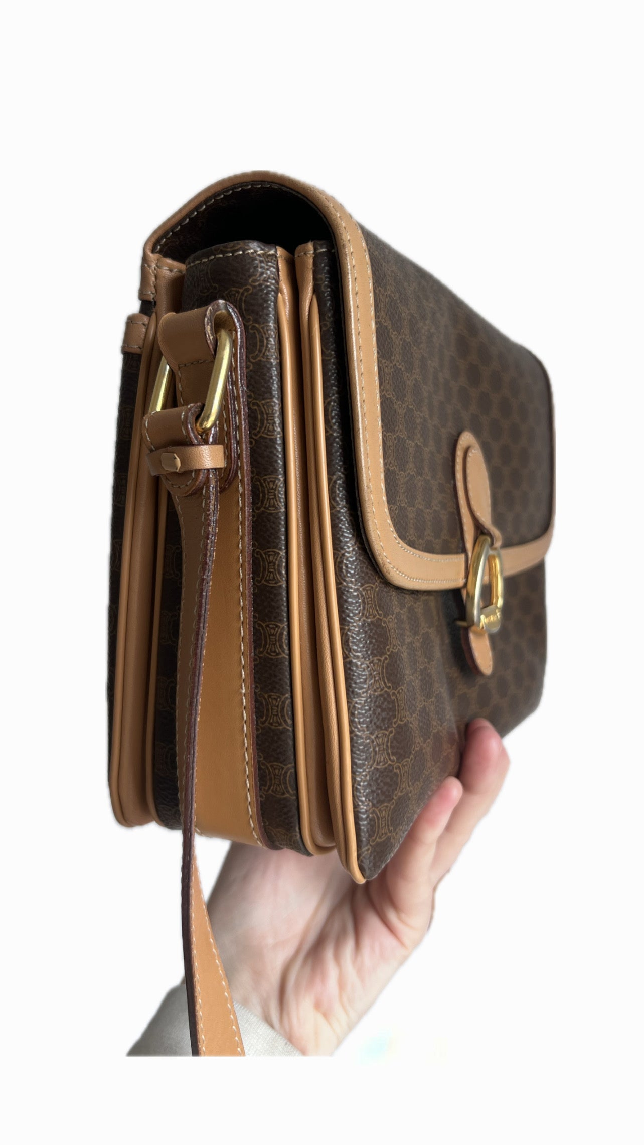 Celine Macadam Flap Shoulder Bag