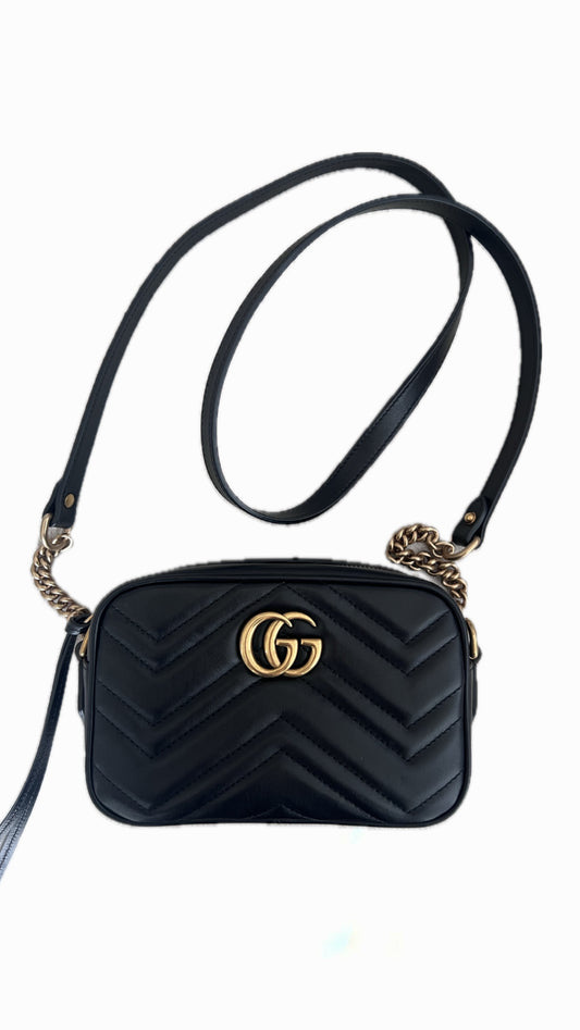 Gucci Marmont Double G Quilted Mini