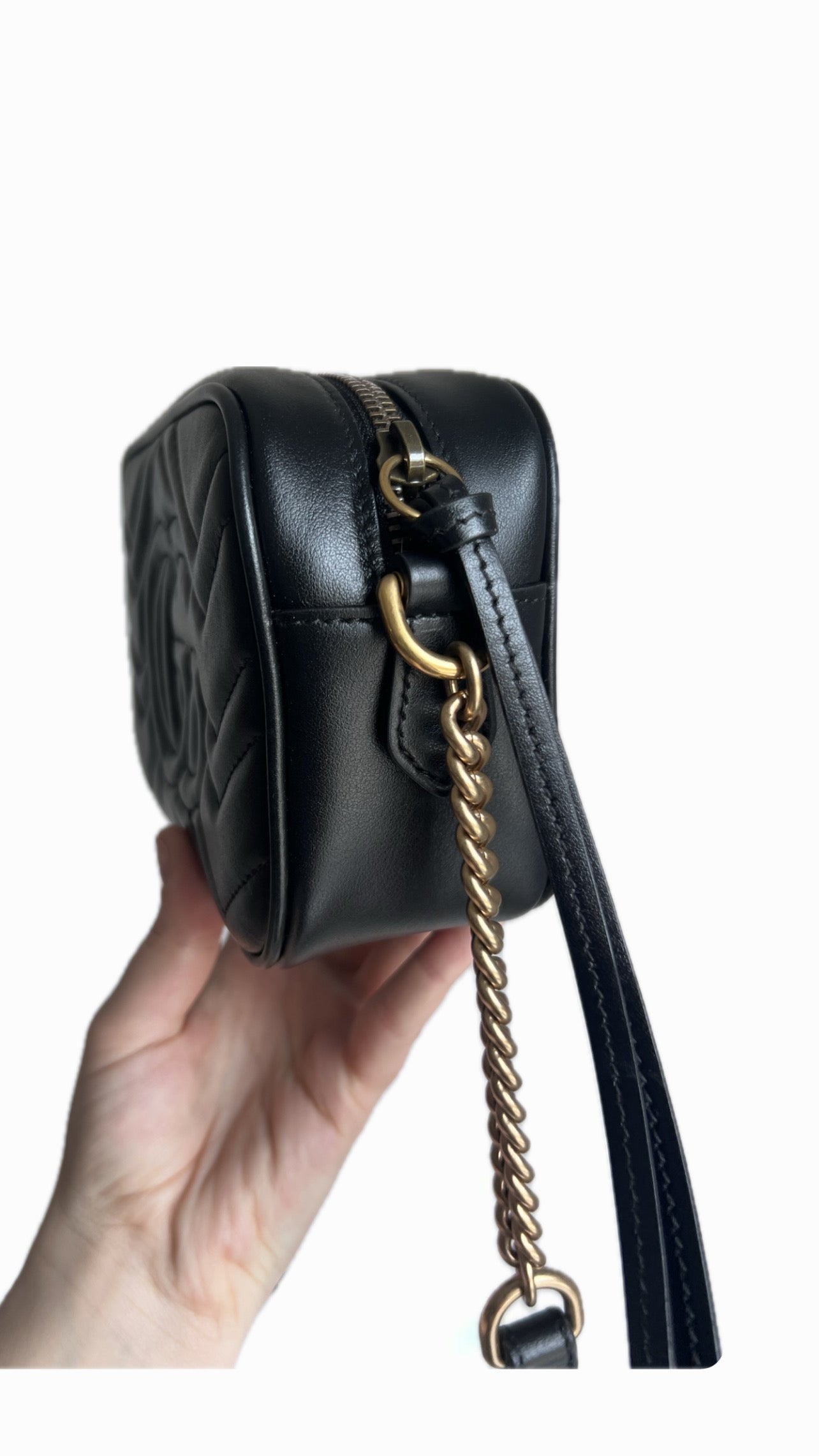 Gucci Marmont Double G Quilted Mini