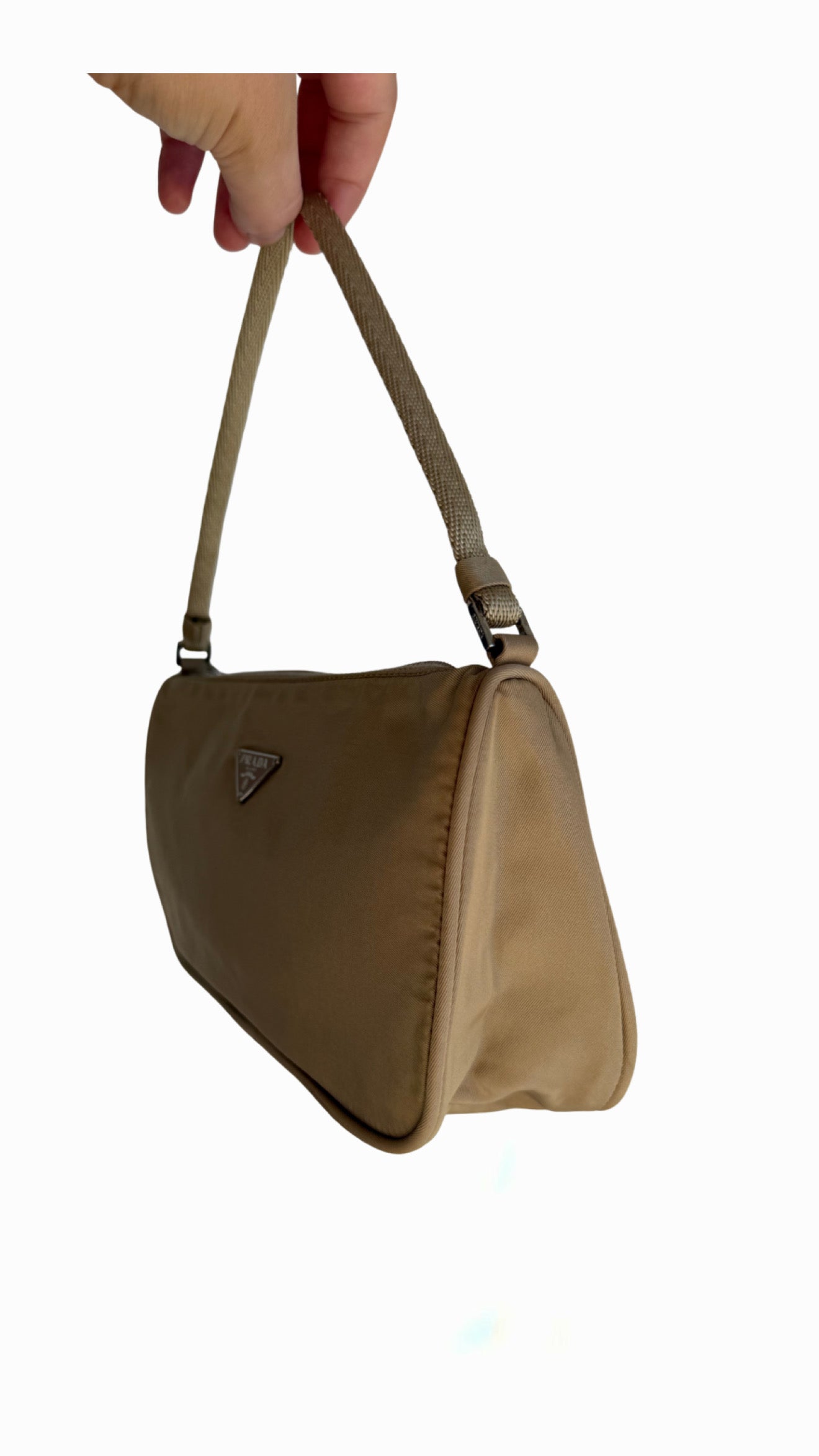 Prada Beige Nylon Party Bag
