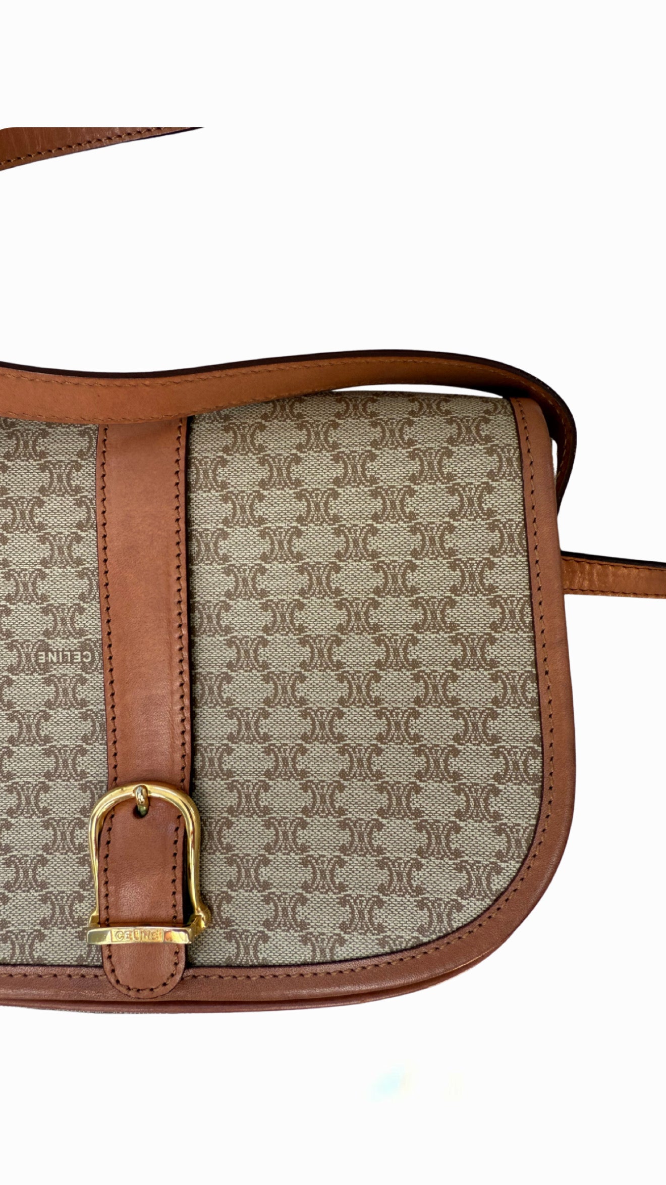 Celine Macadam Canvas Shoulder Bag