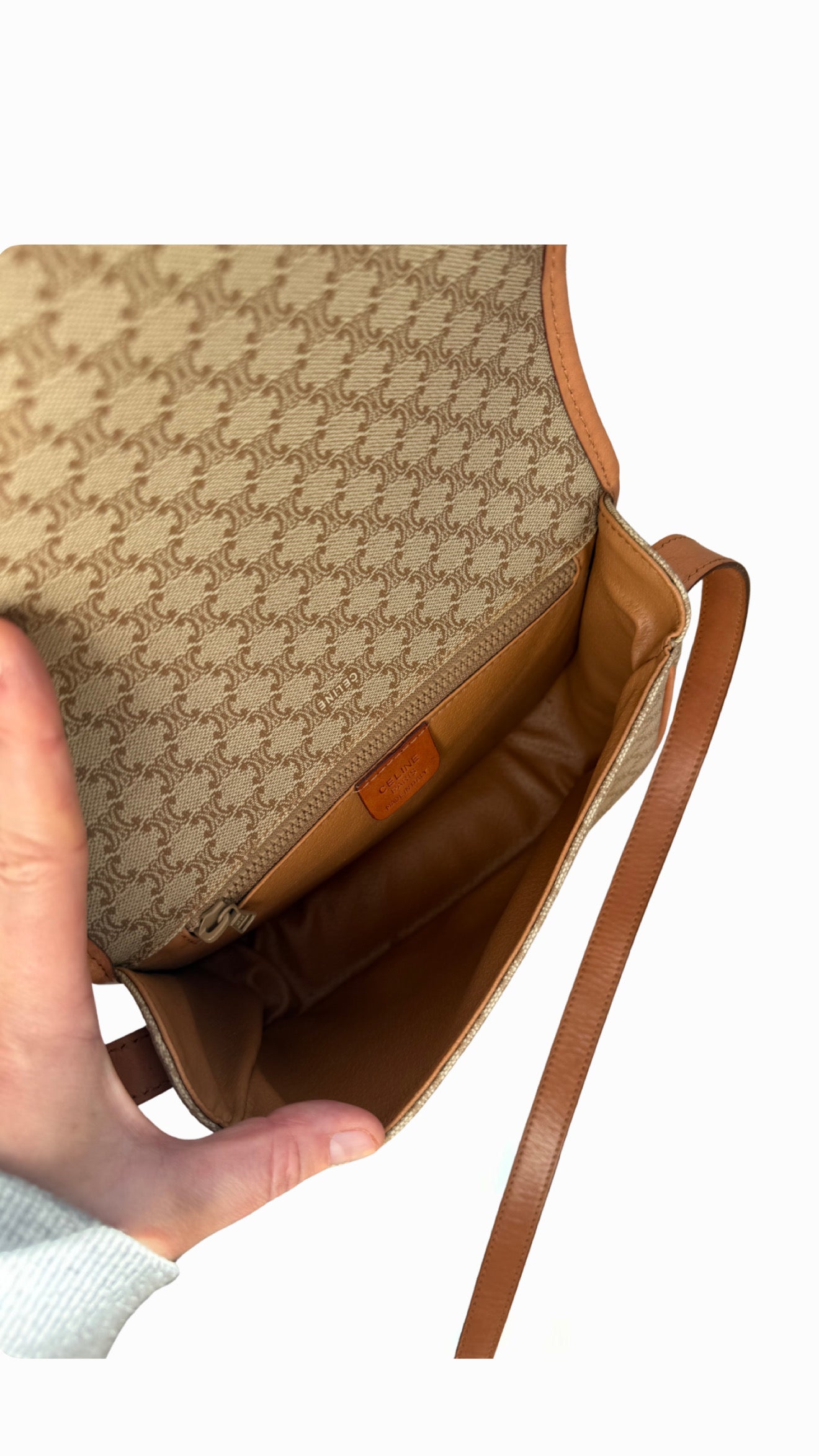 Celine Macadam Canvas Shoulder Bag