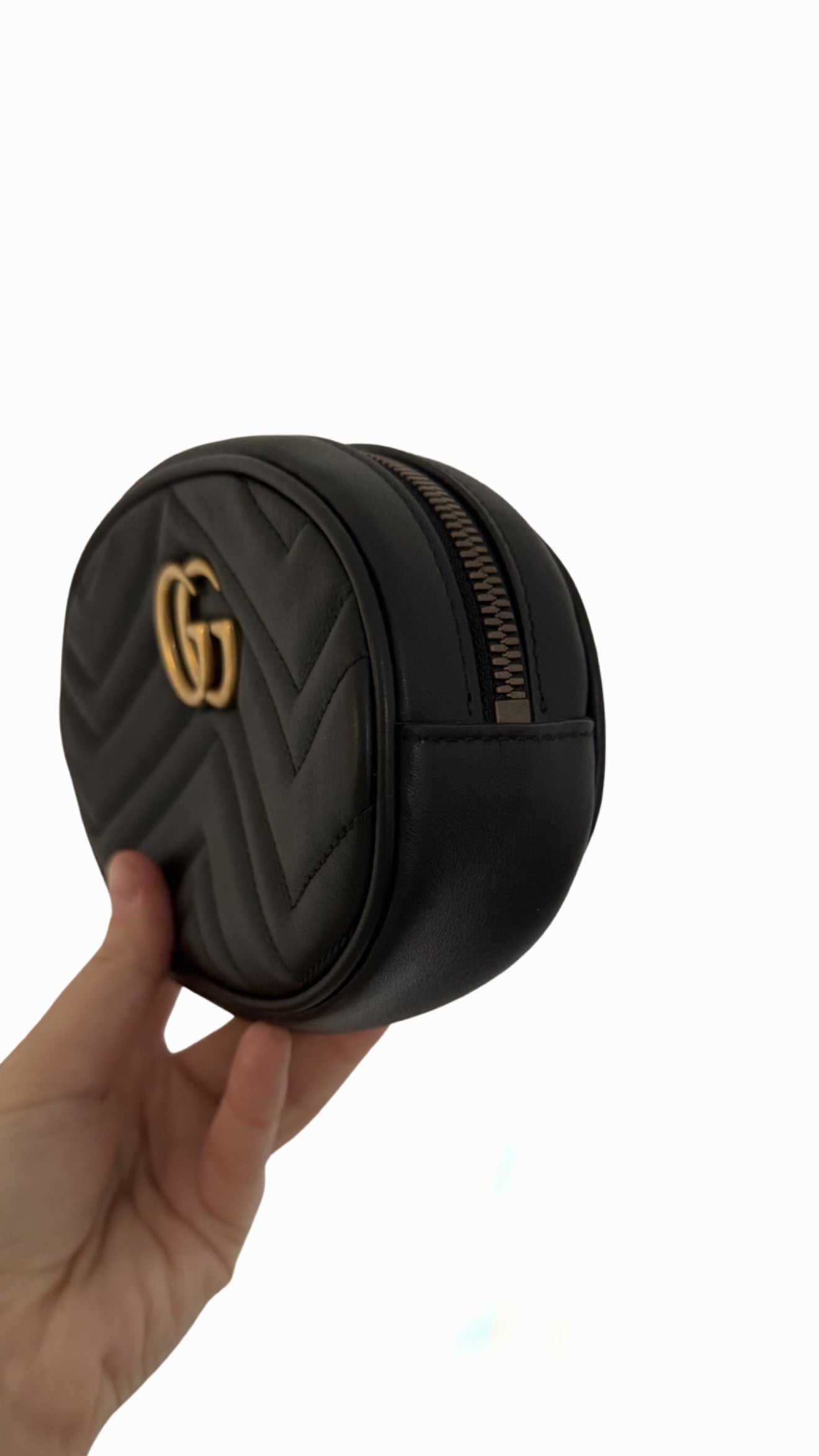 Gucci Marmont Matelasse Leather Belt Bag
