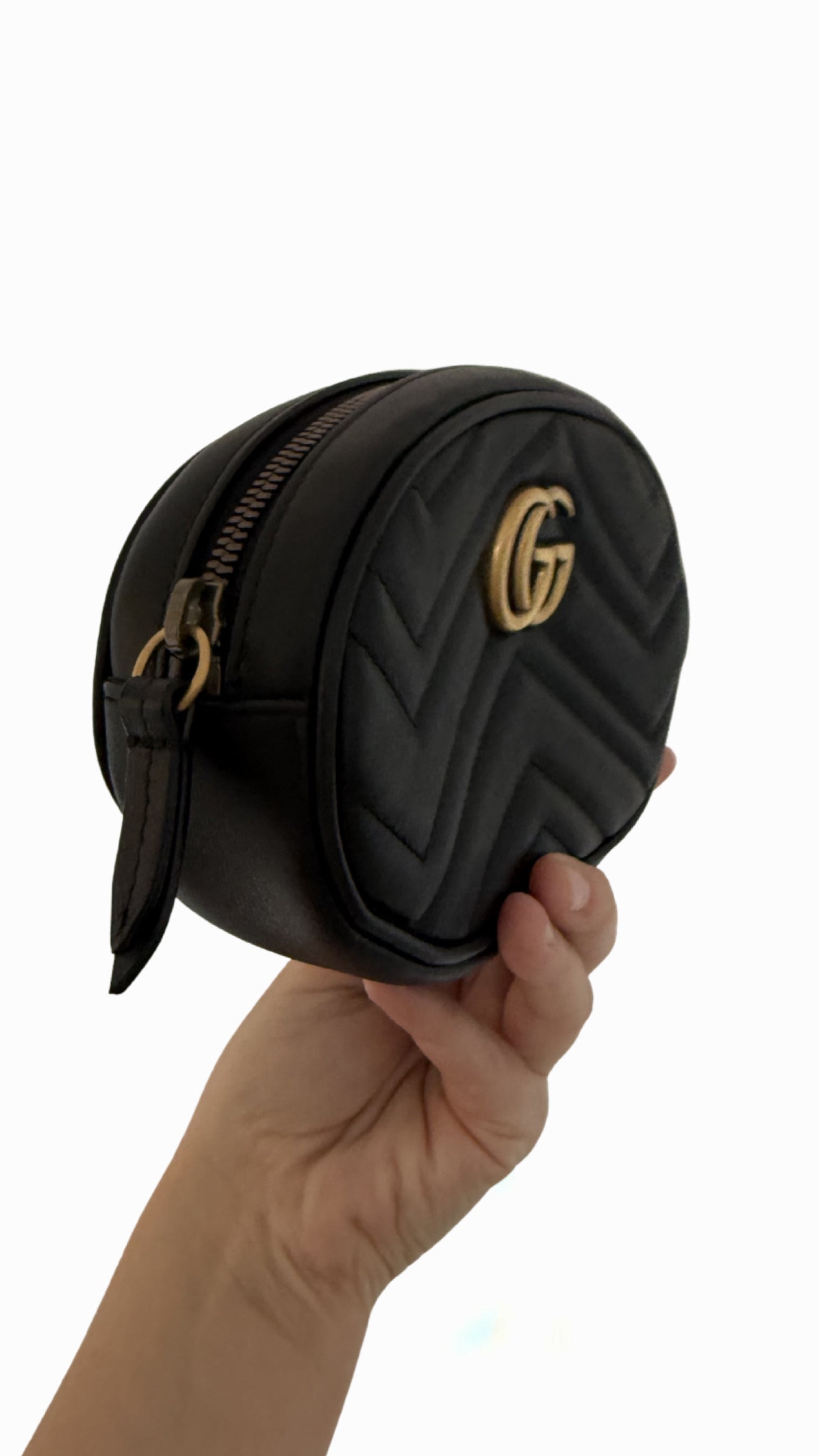 Gucci Marmont Matelasse Leather Belt Bag