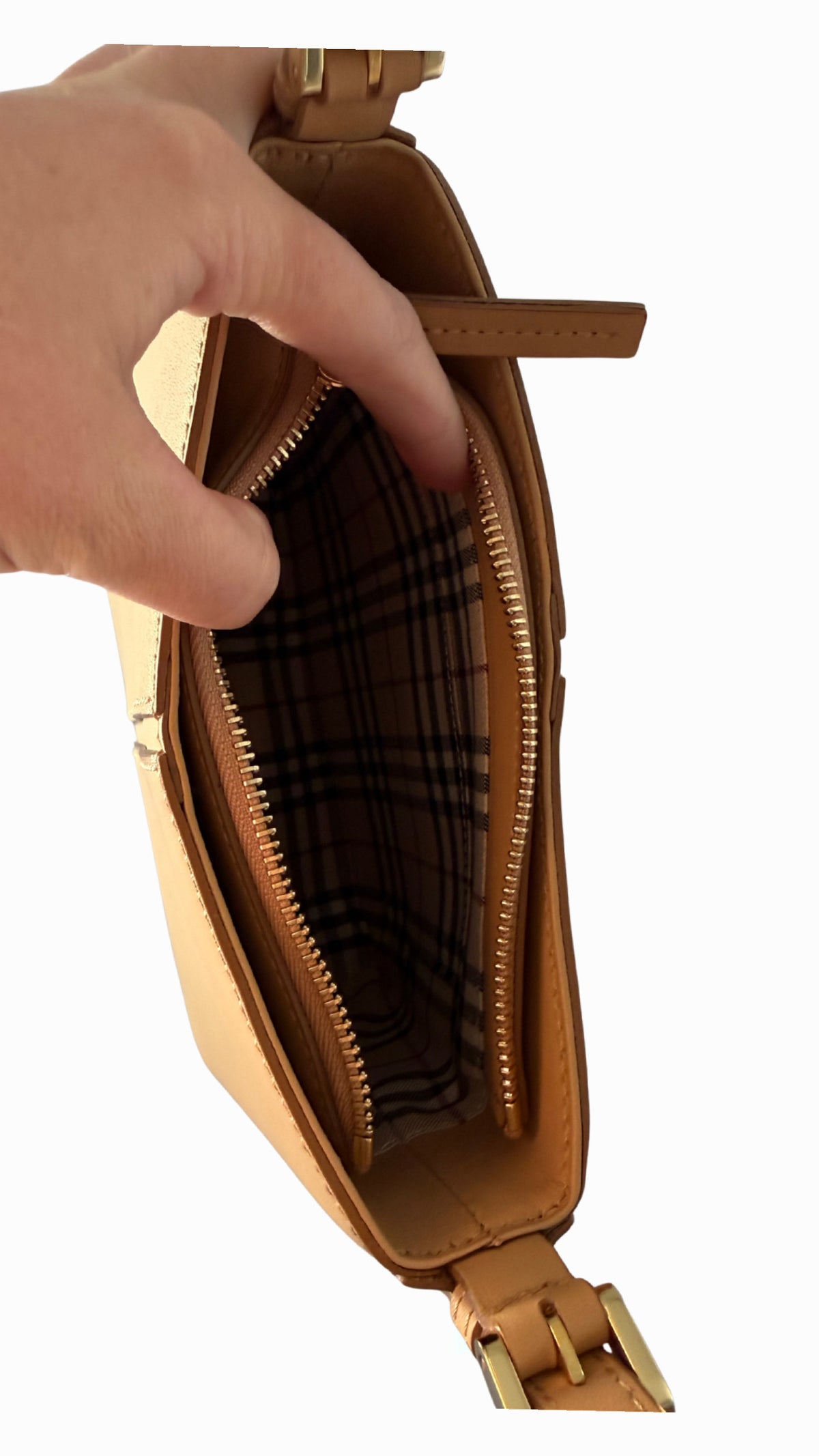 Burberry Olympia Slim Leather Shoulder Bag