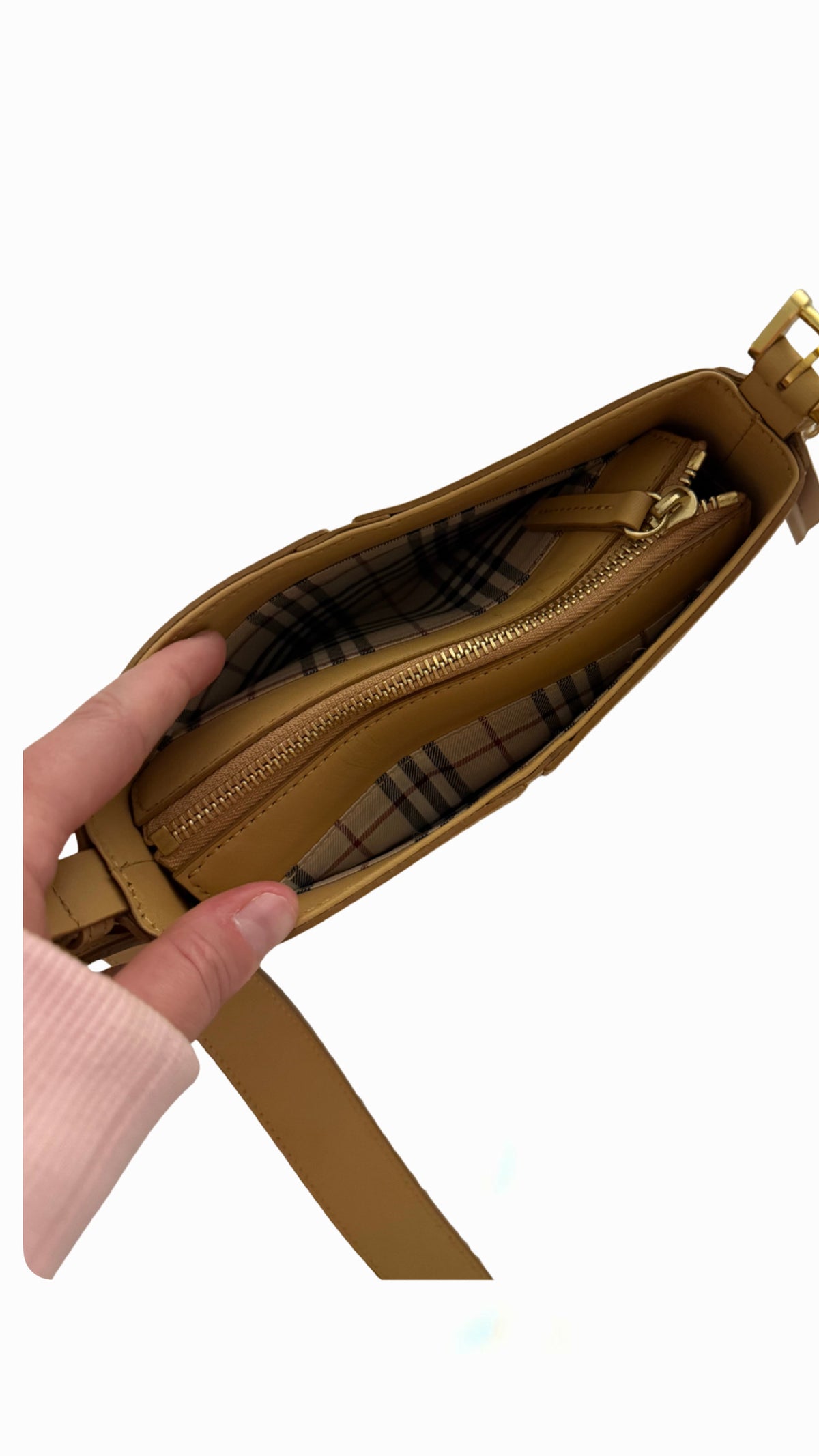 Burberry Olympia Slim Leather Shoulder Bag