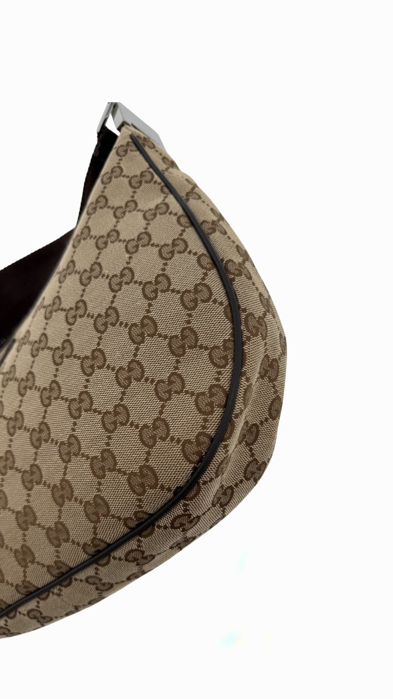 Gucci GG Canvas Half Moon Shoulder Bag