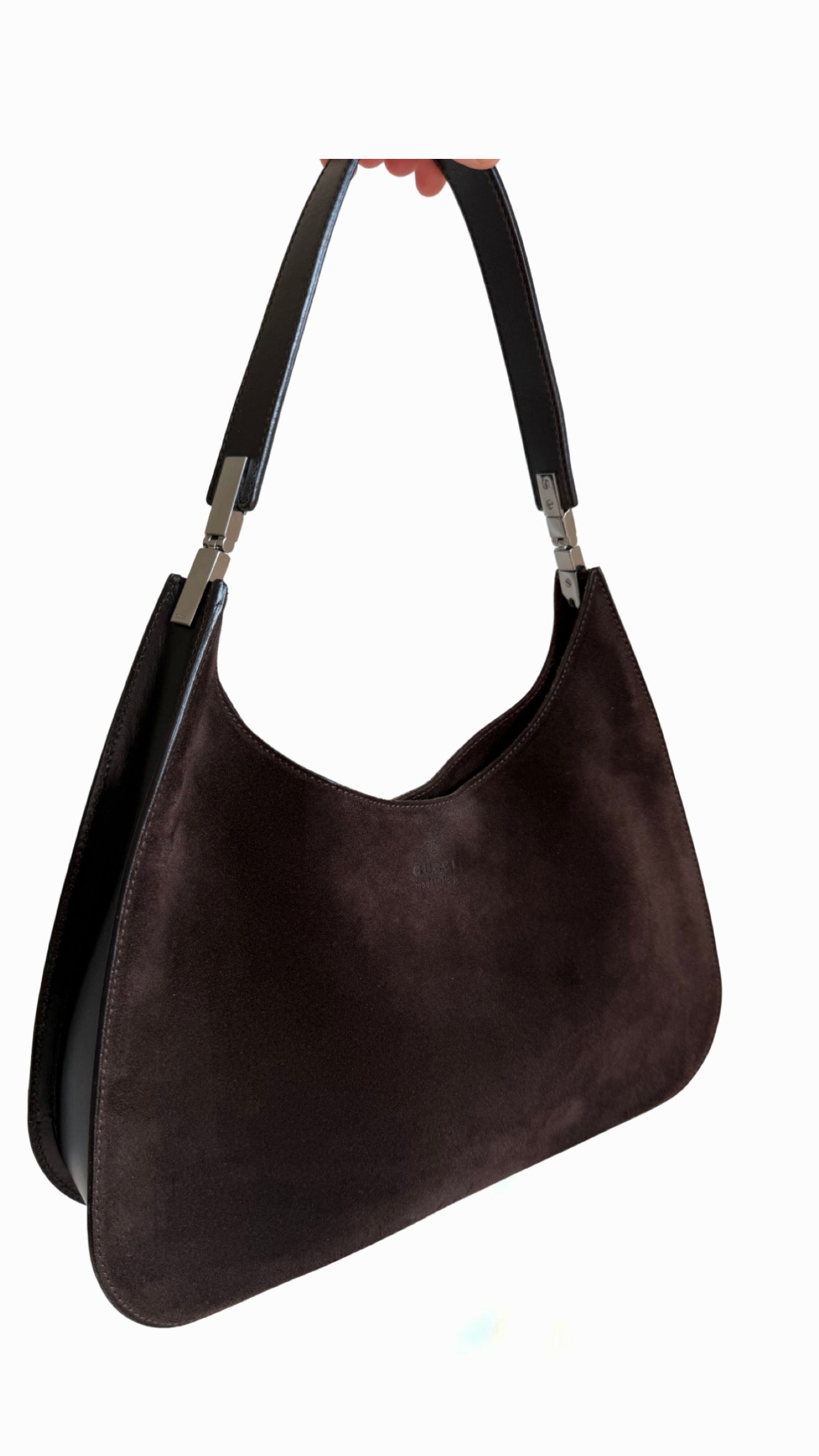 Gucci Brown Suede Shoulder Bag