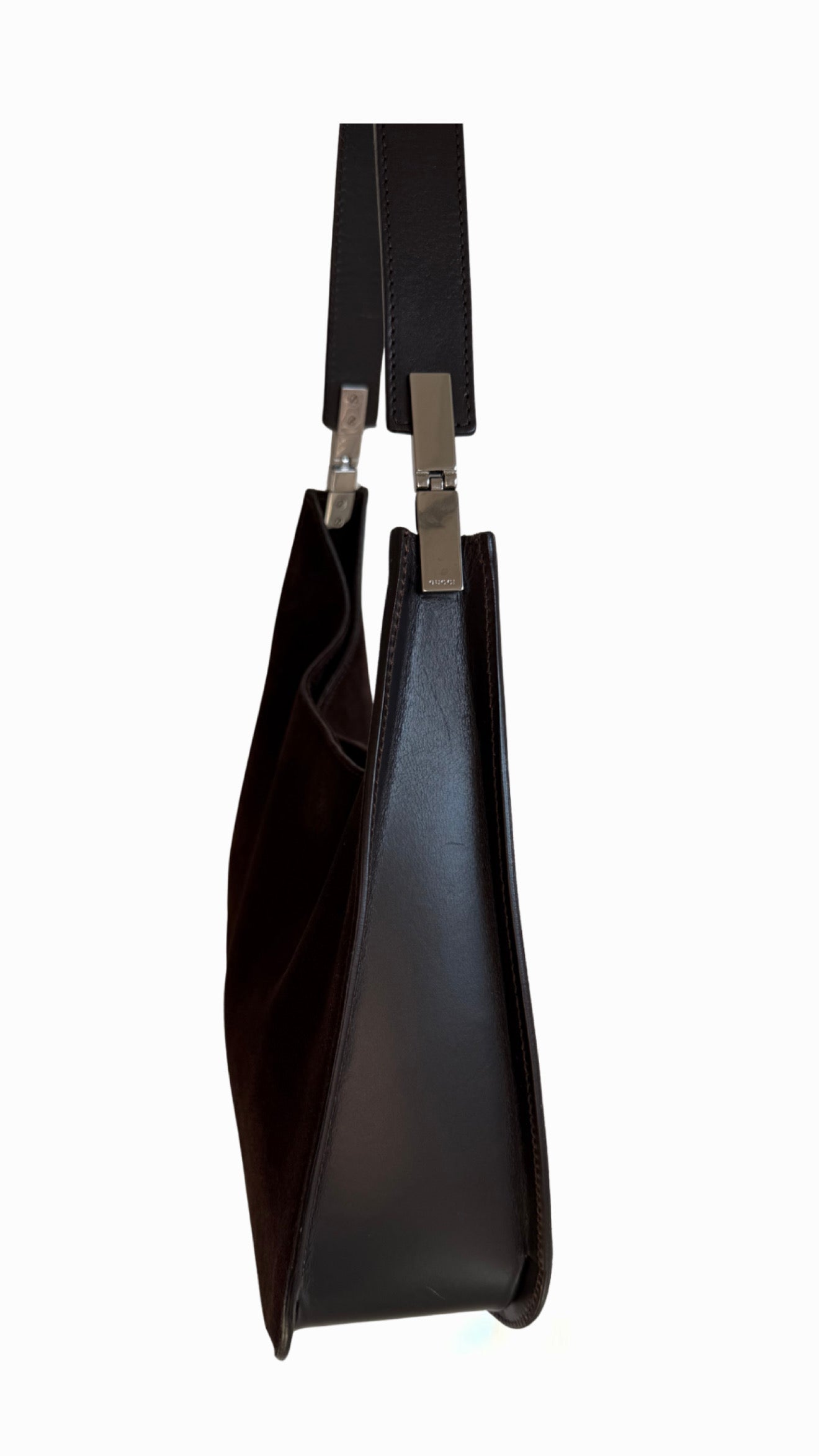 Gucci Brown Suede Shoulder Bag