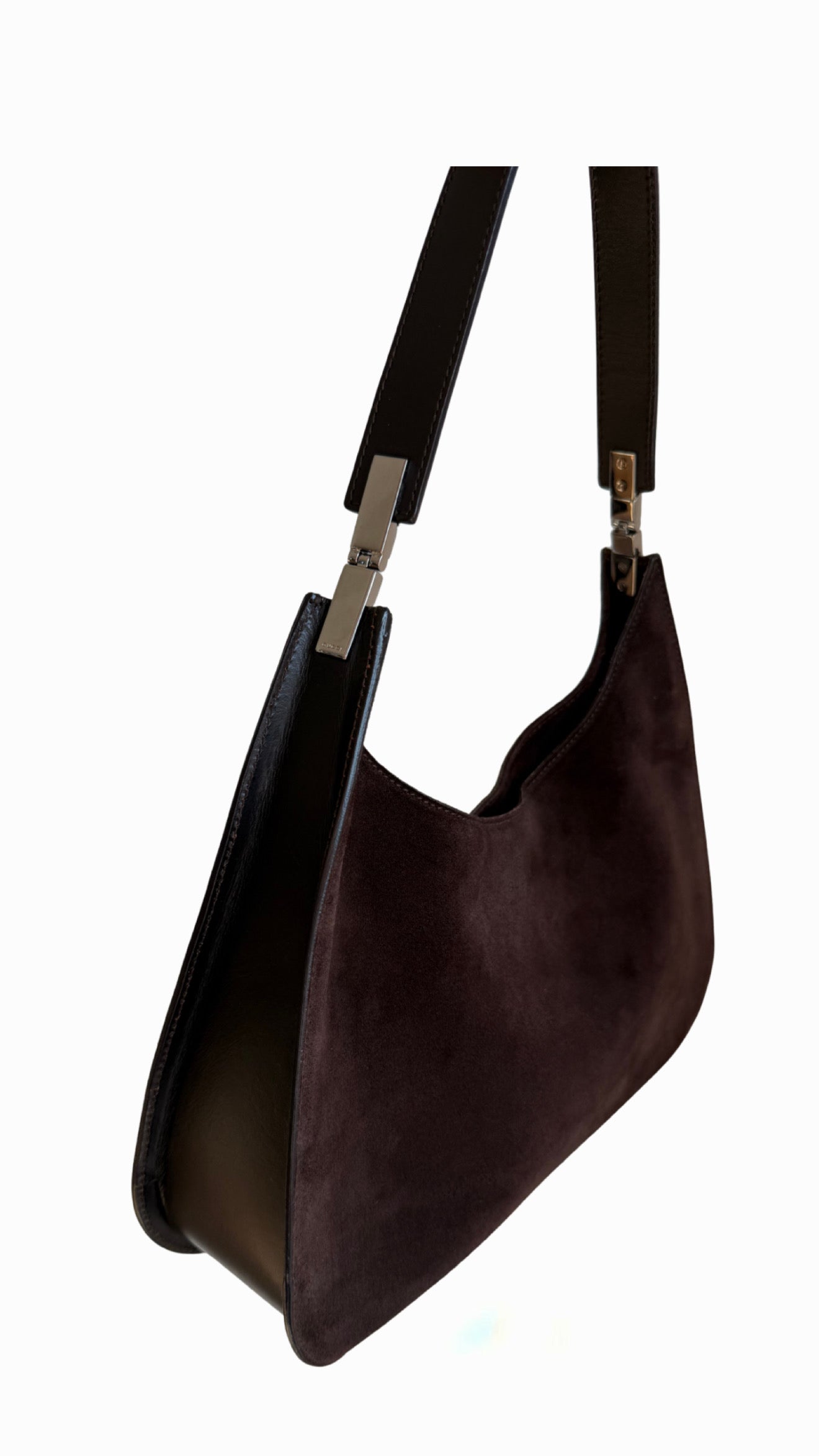 Gucci Brown Suede Shoulder Bag