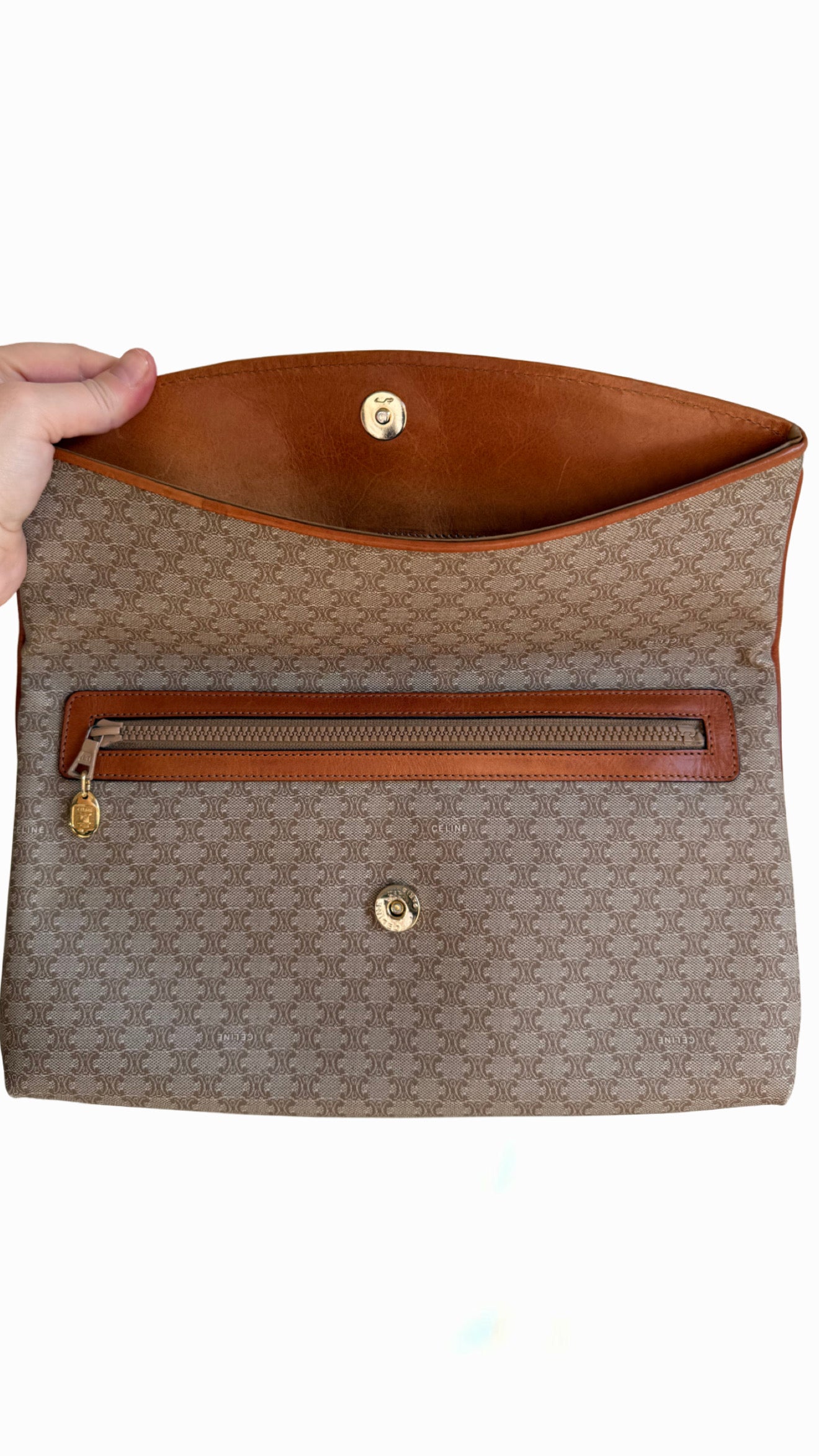 Celine Macadam Envelope Clutch