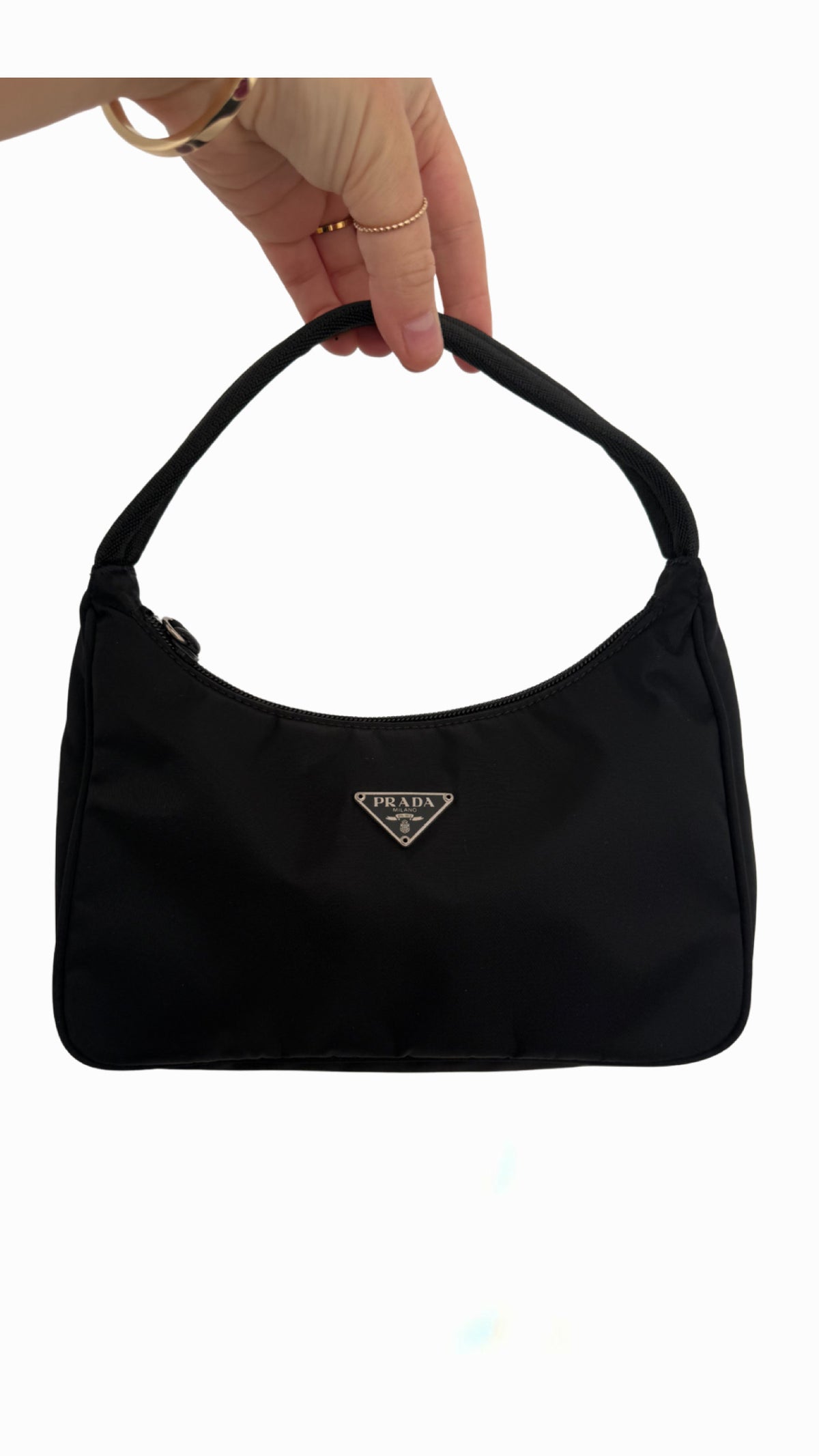 Prada Black Tessuto Nylon Shoulder Bag