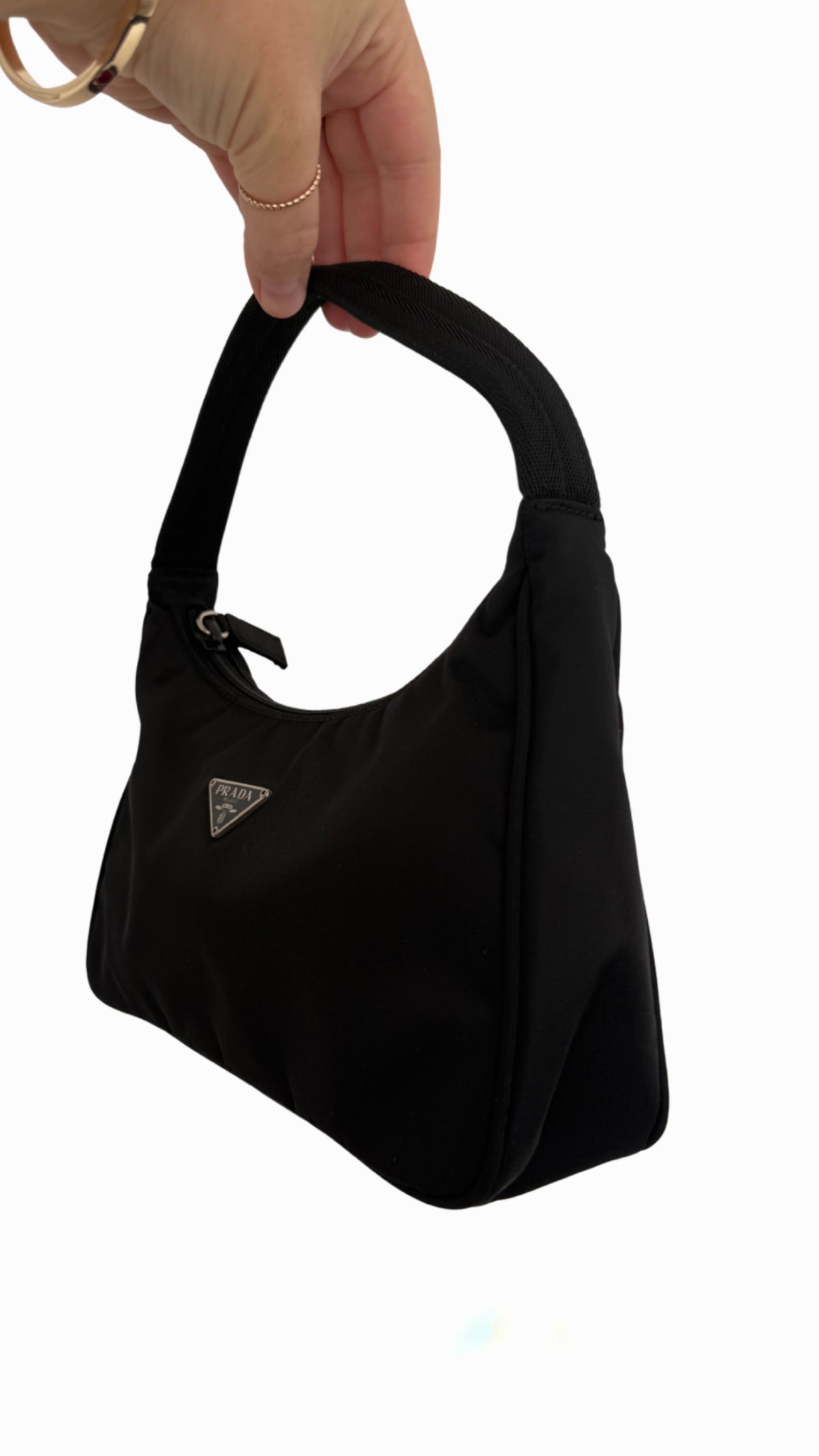 Prada Black Tessuto Nylon Shoulder Bag