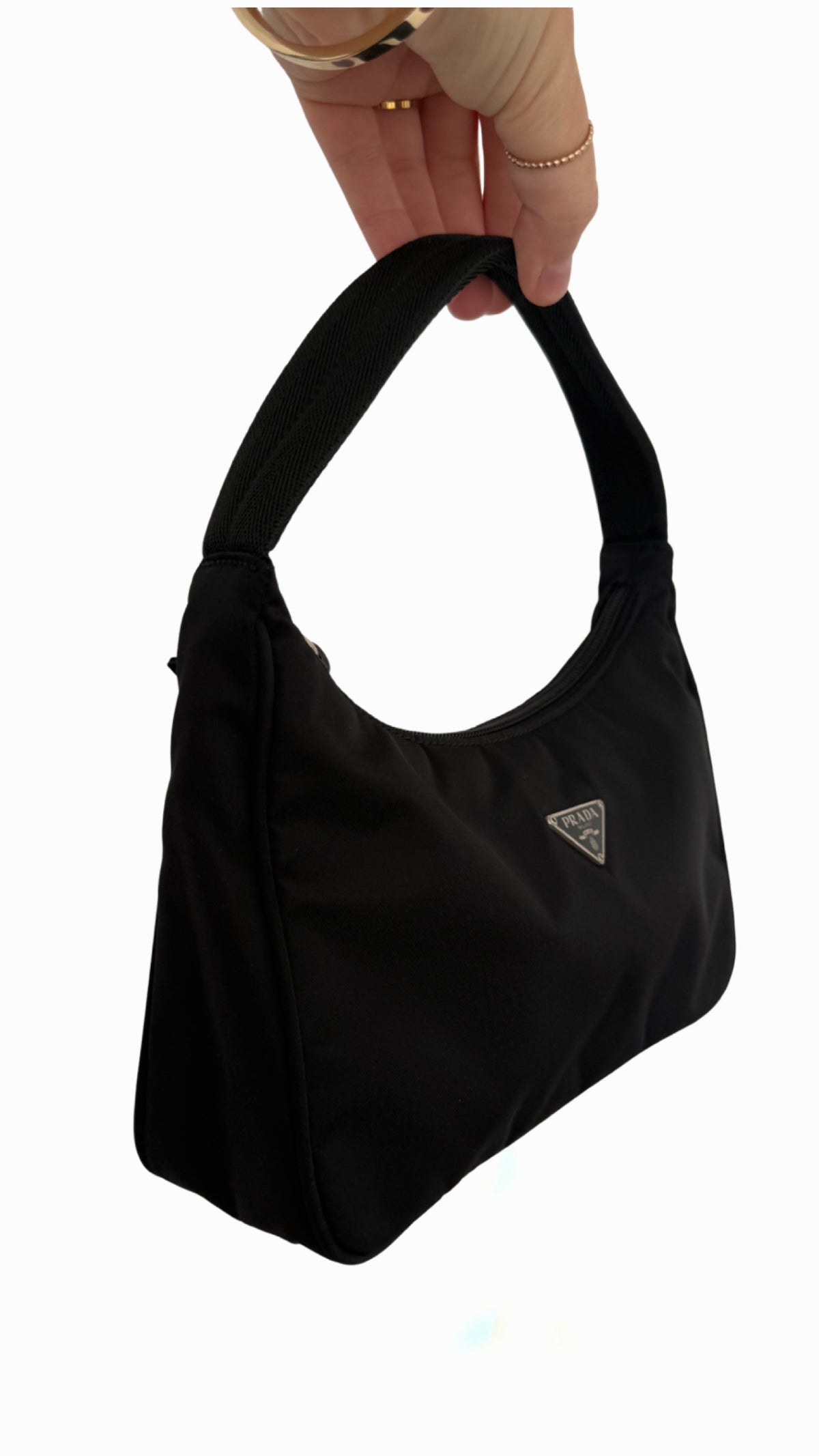 Prada Black Tessuto Nylon Shoulder Bag