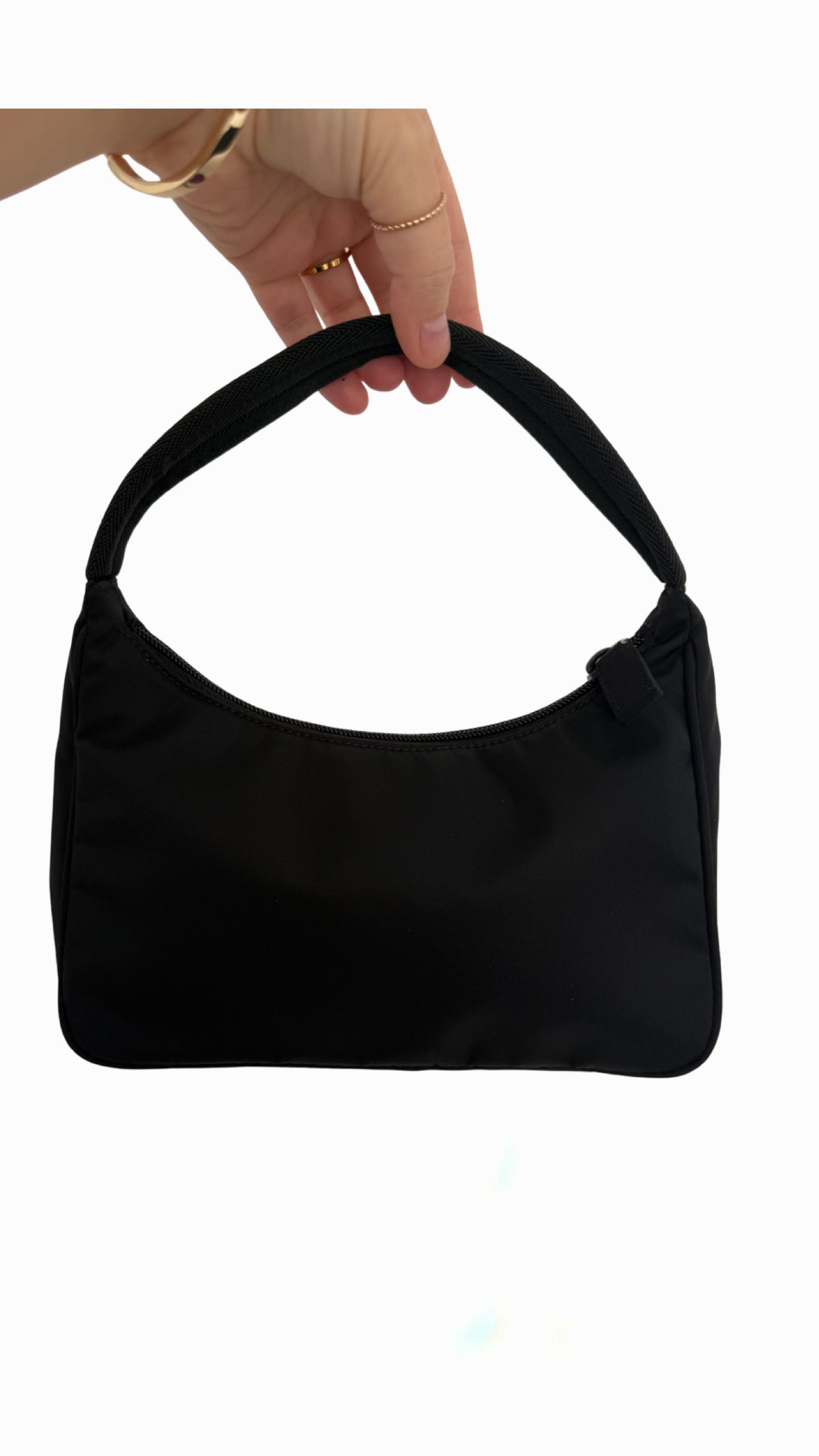 Prada Black Tessuto Nylon Shoulder Bag