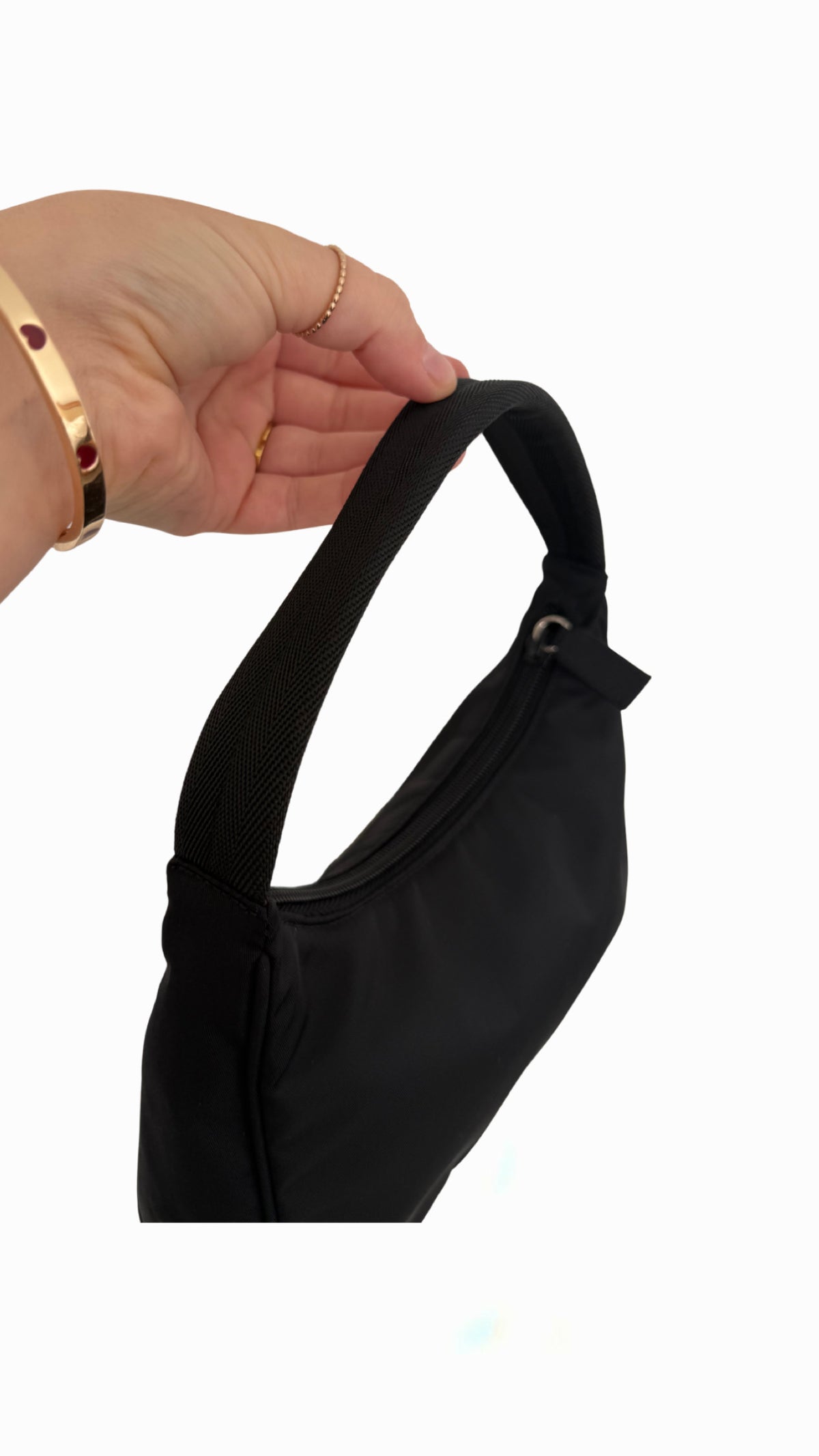 Prada Black Tessuto Nylon Shoulder Bag
