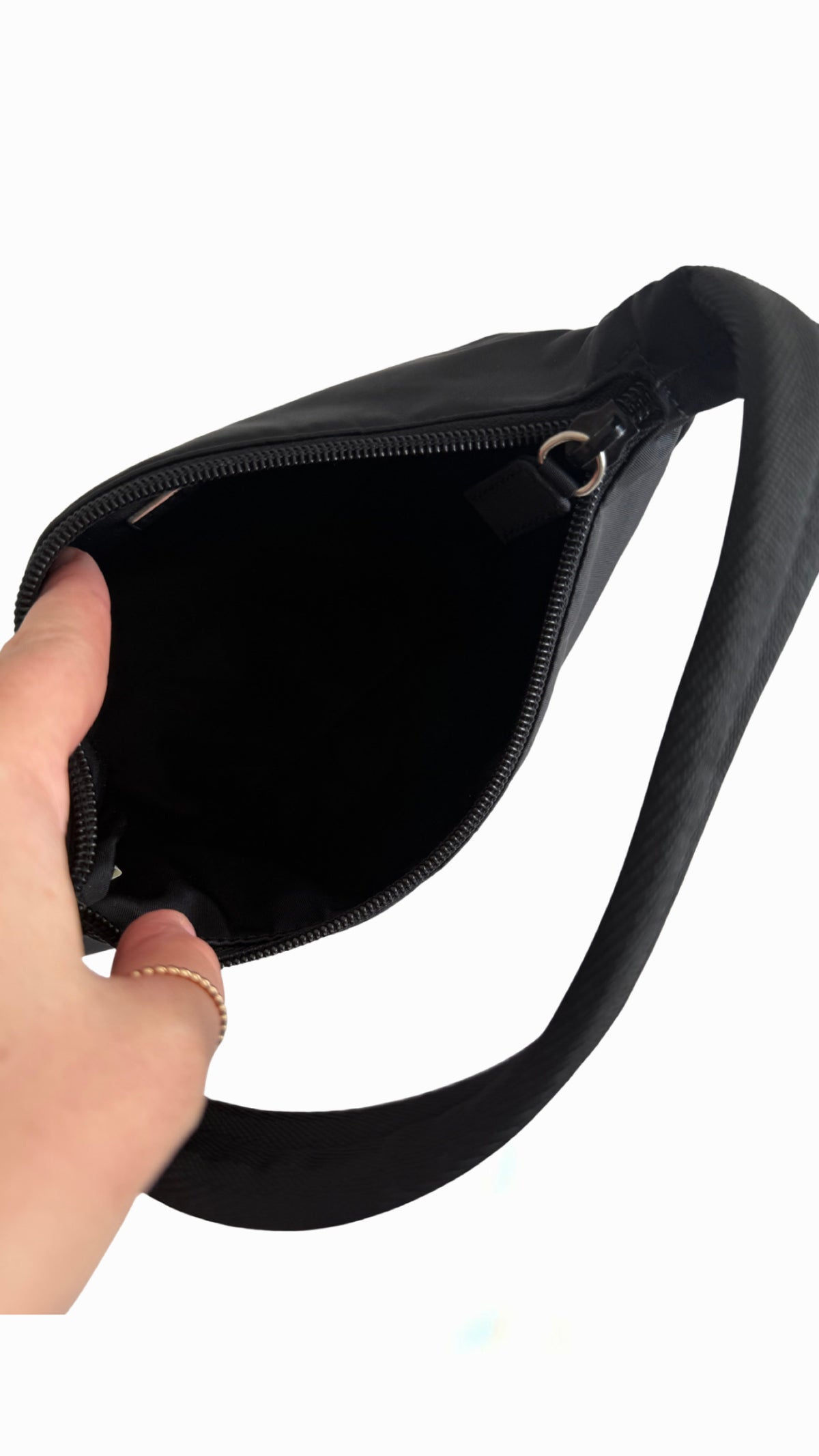 Prada Black Tessuto Nylon Shoulder Bag