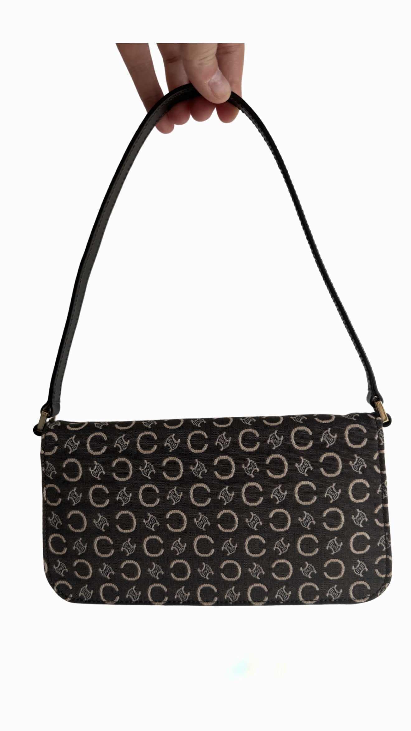 Celine Macadam Canvas Shoulder Bag