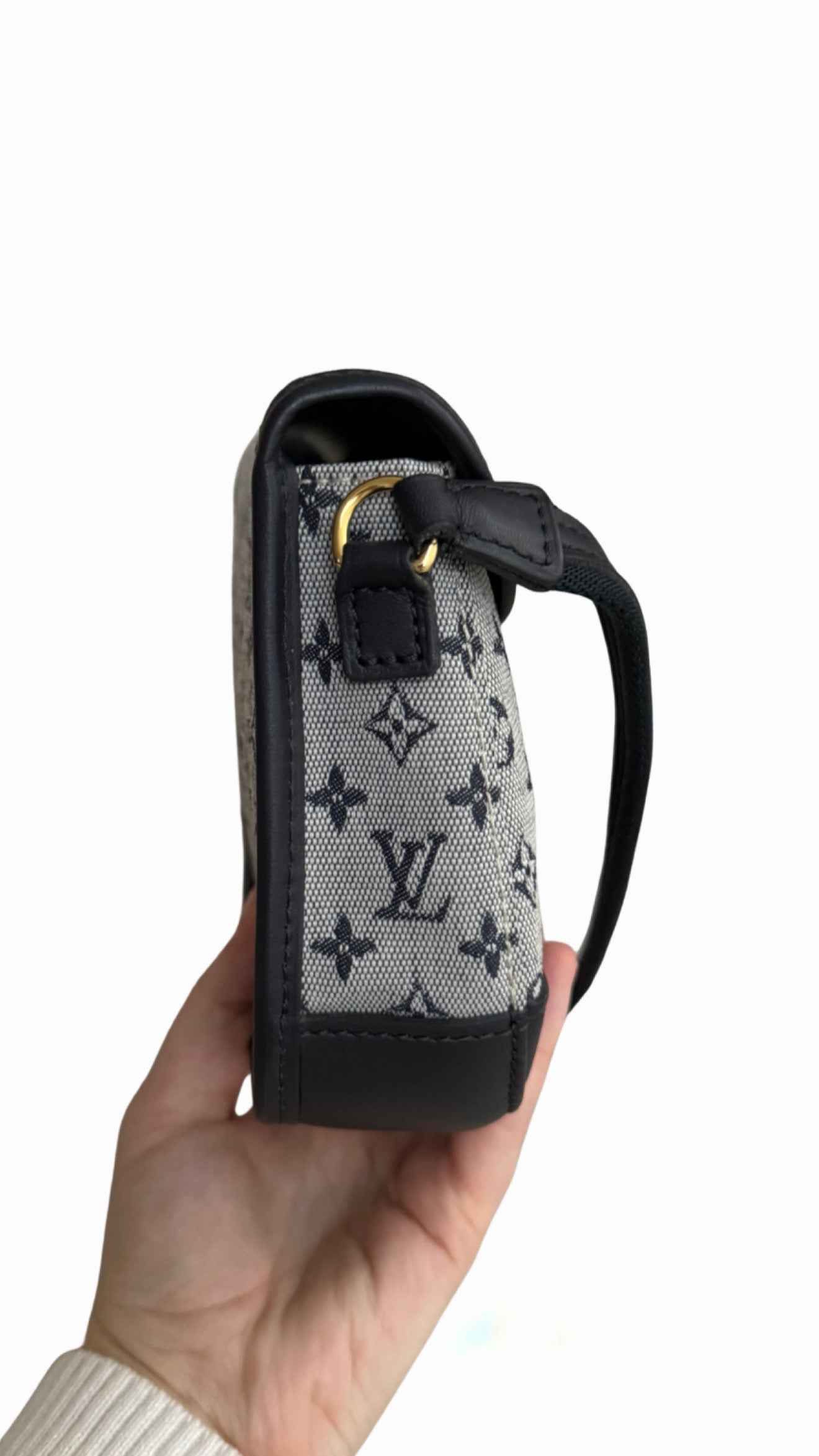 Louis Vuitton Blue Monogram Mini Lin Marjorie Shouder Bag