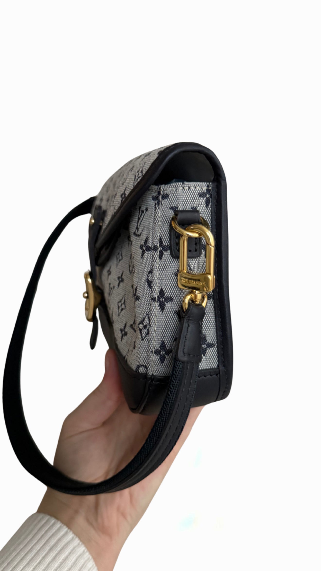 Louis Vuitton Blue Monogram Mini Lin Marjorie Shouder Bag