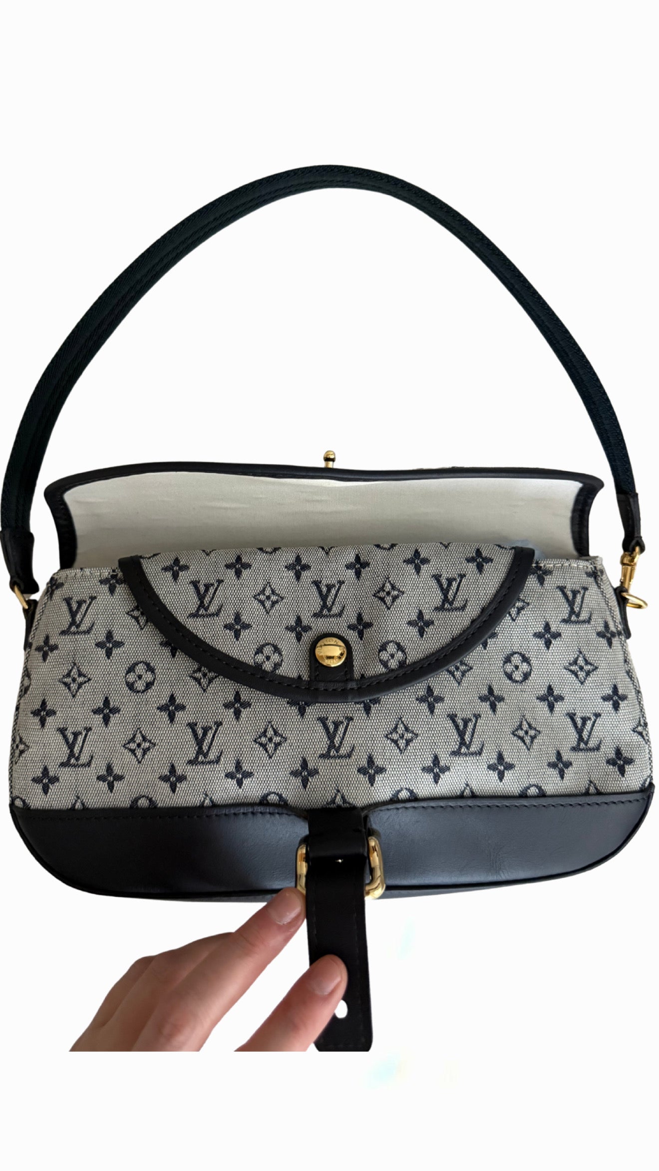 Louis Vuitton Blue Monogram Mini Lin Marjorie Shouder Bag