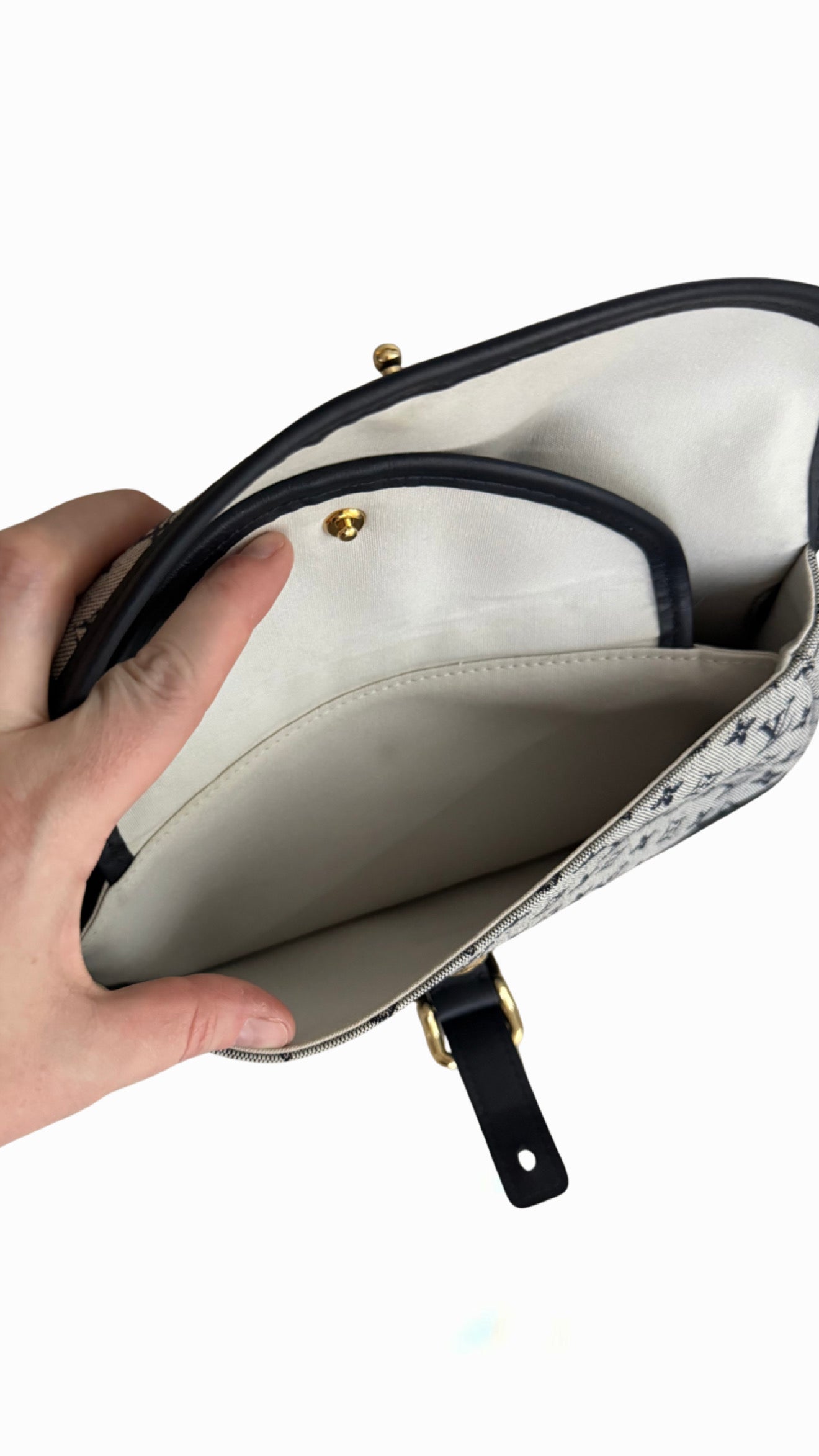 Louis Vuitton Blue Monogram Mini Lin Marjorie Shouder Bag