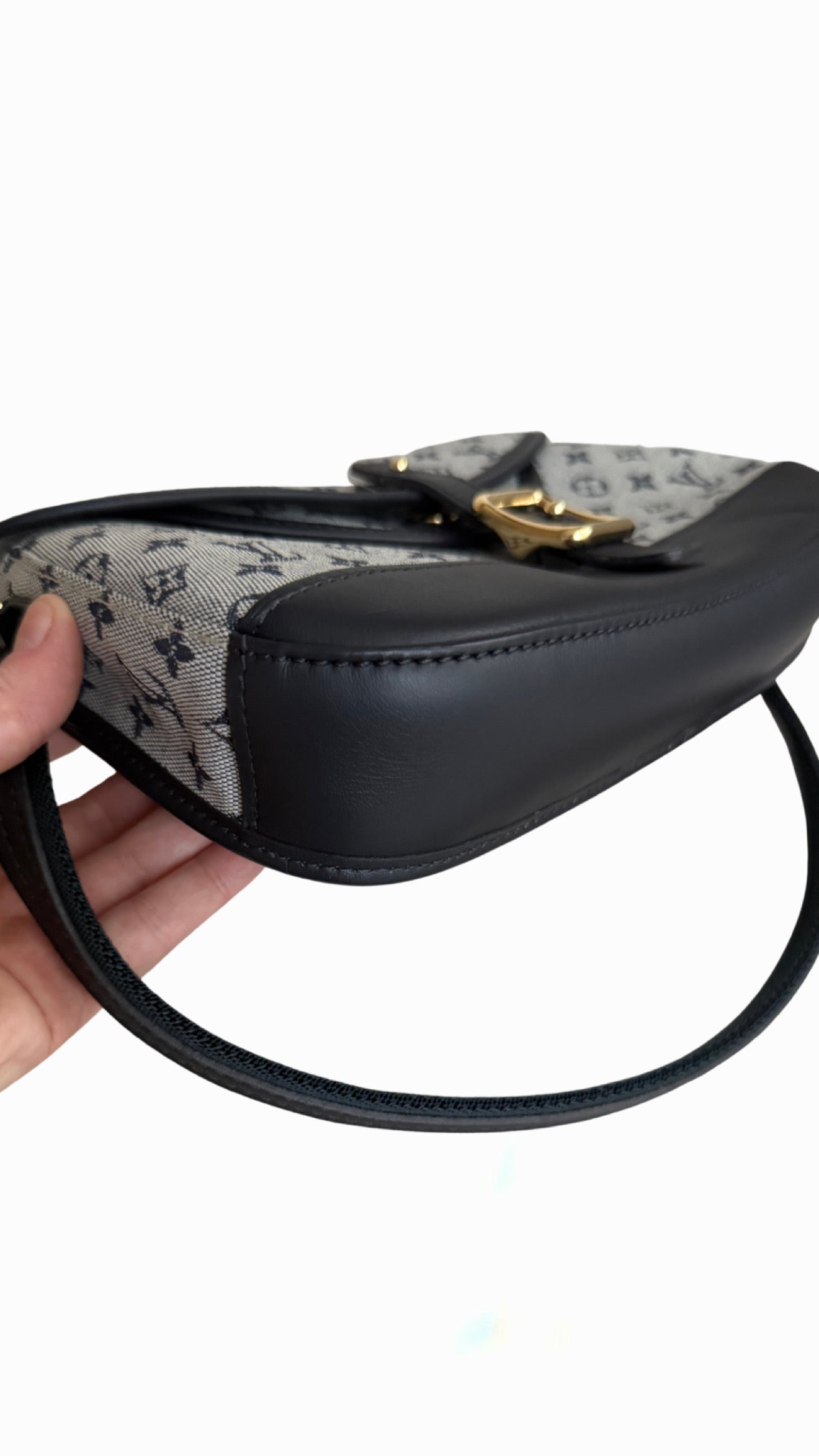 Louis Vuitton Blue Monogram Mini Lin Marjorie Shouder Bag