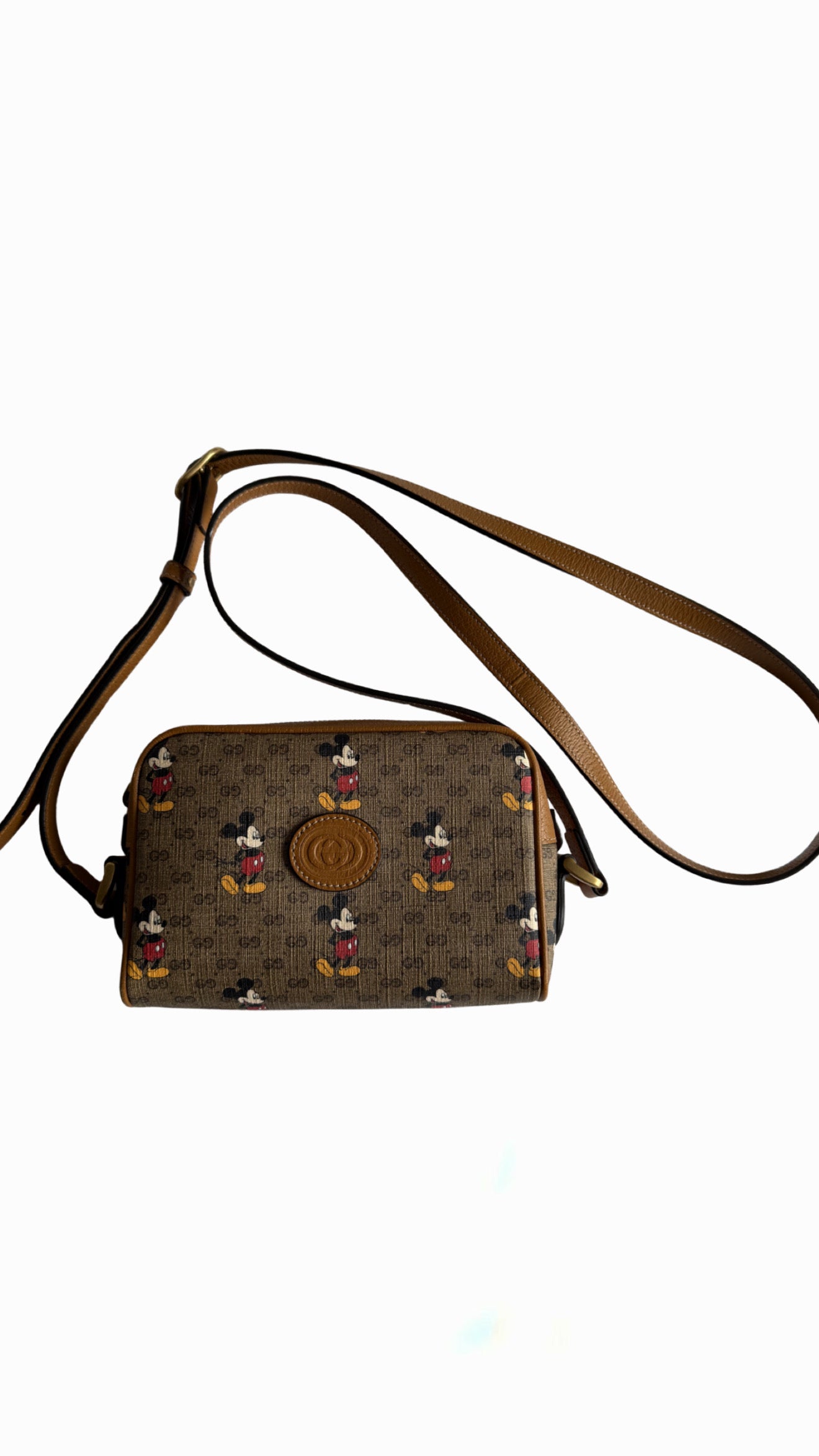 Gucci Disney Mickey Mouse Mini GG Supreme Shoulder Bag