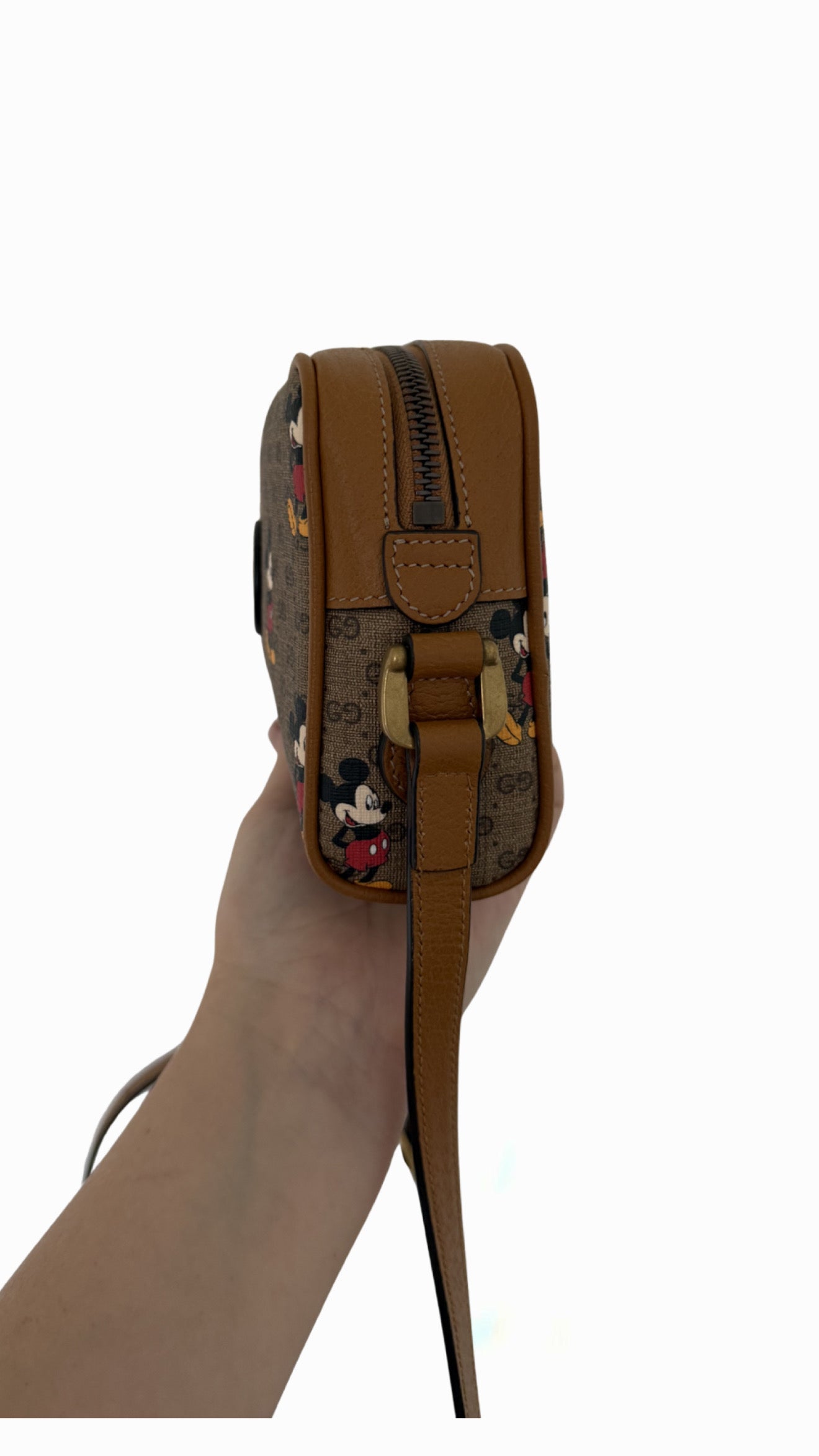 Gucci Disney Mickey Mouse Mini GG Supreme Shoulder Bag