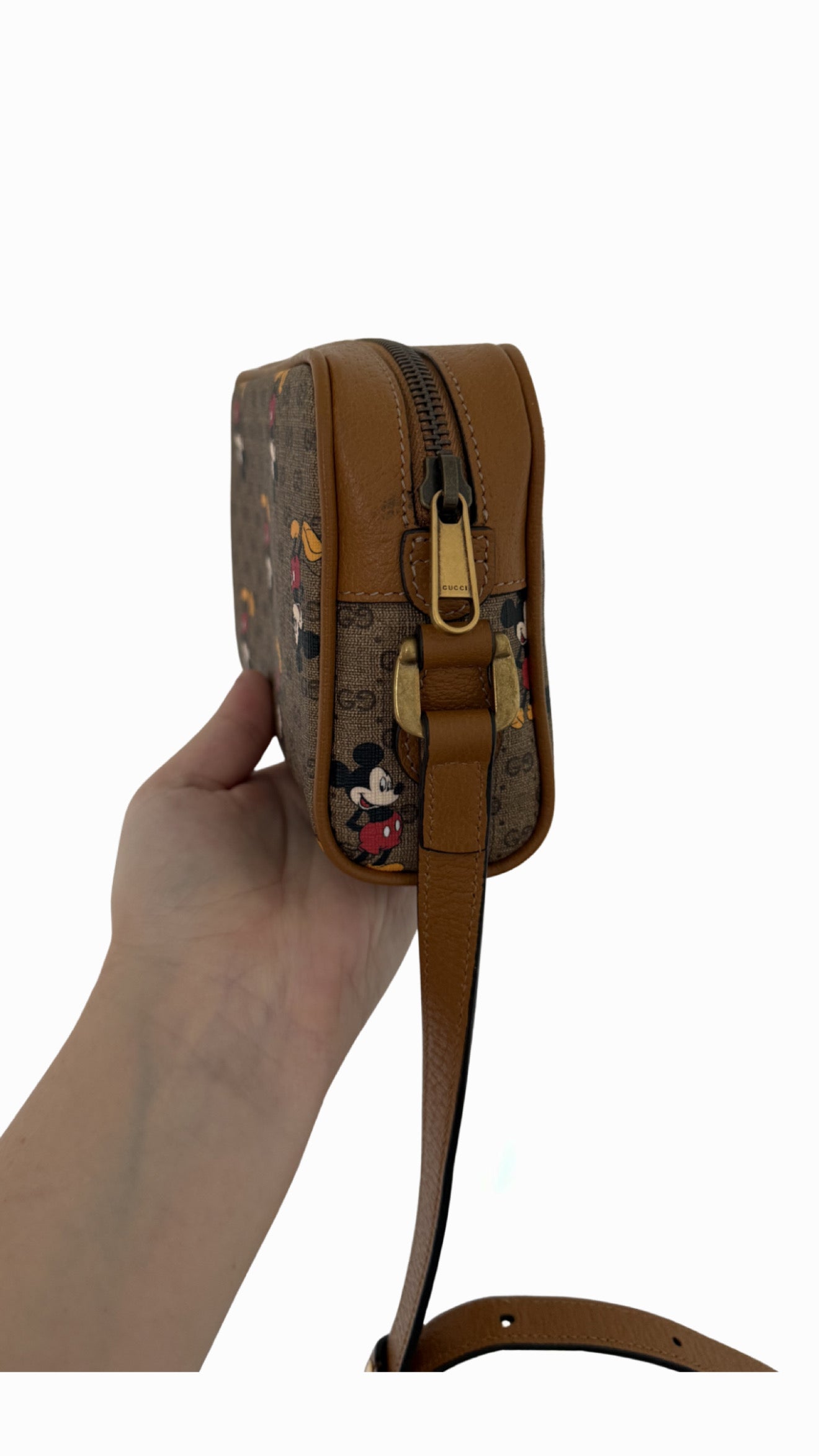 Gucci Disney Mickey Mouse Mini GG Supreme Shoulder Bag