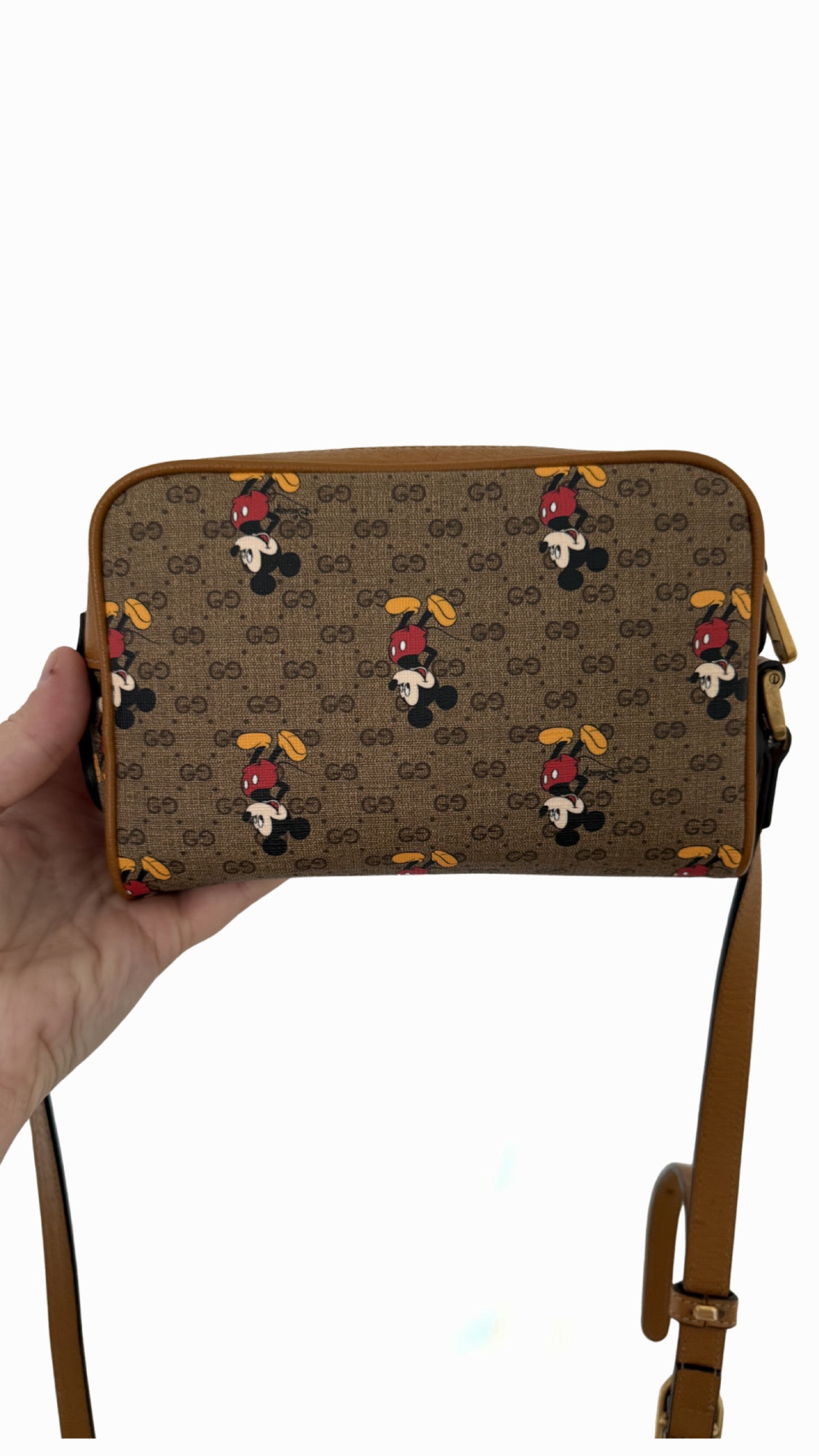 Gucci Disney Mickey Mouse Mini GG Supreme Shoulder Bag