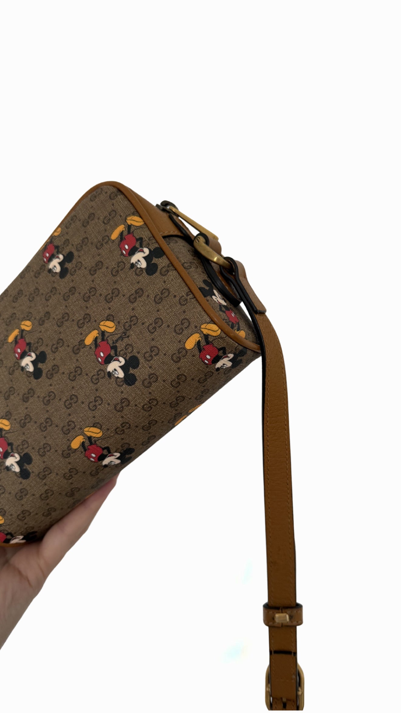 Gucci Disney Mickey Mouse Mini GG Supreme Shoulder Bag