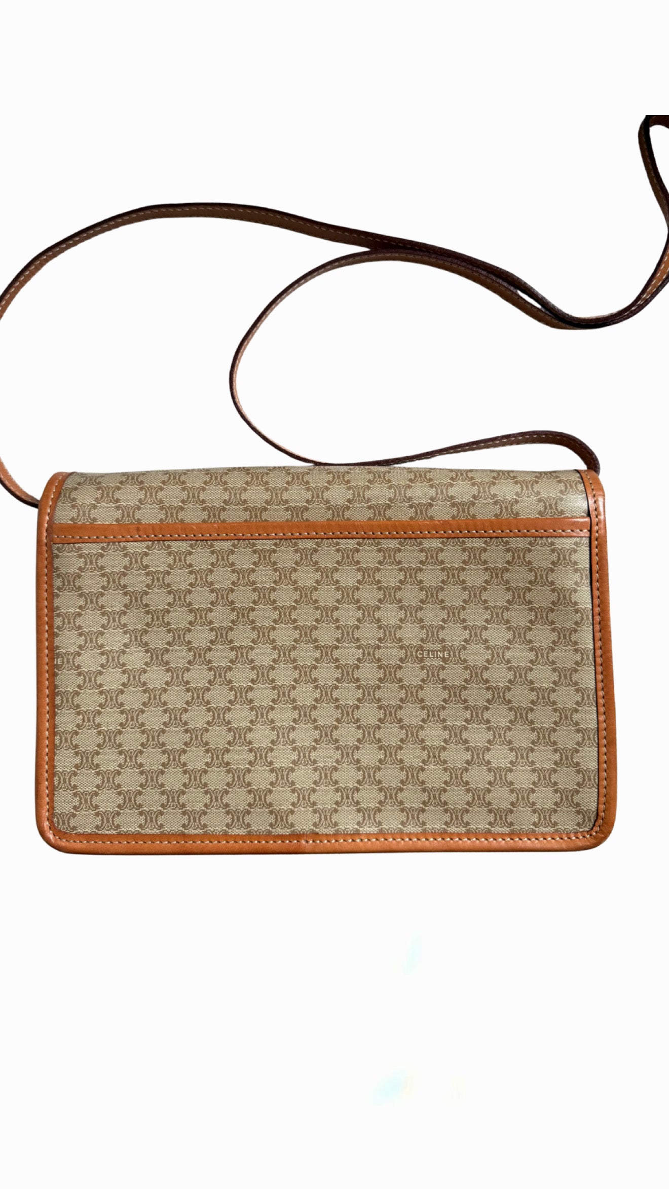 Celine Circle Macadam PVC Leather Crossbody