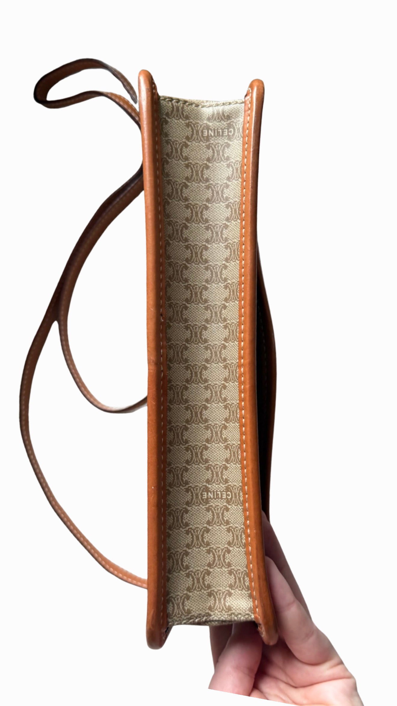 Celine Circle Macadam PVC Leather Crossbody