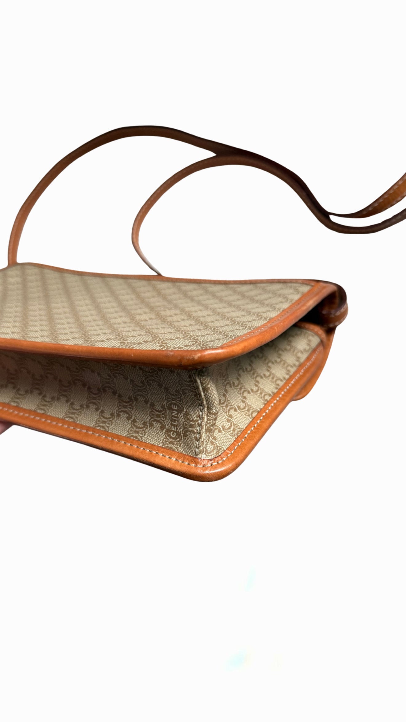 Celine Circle Macadam PVC Leather Crossbody