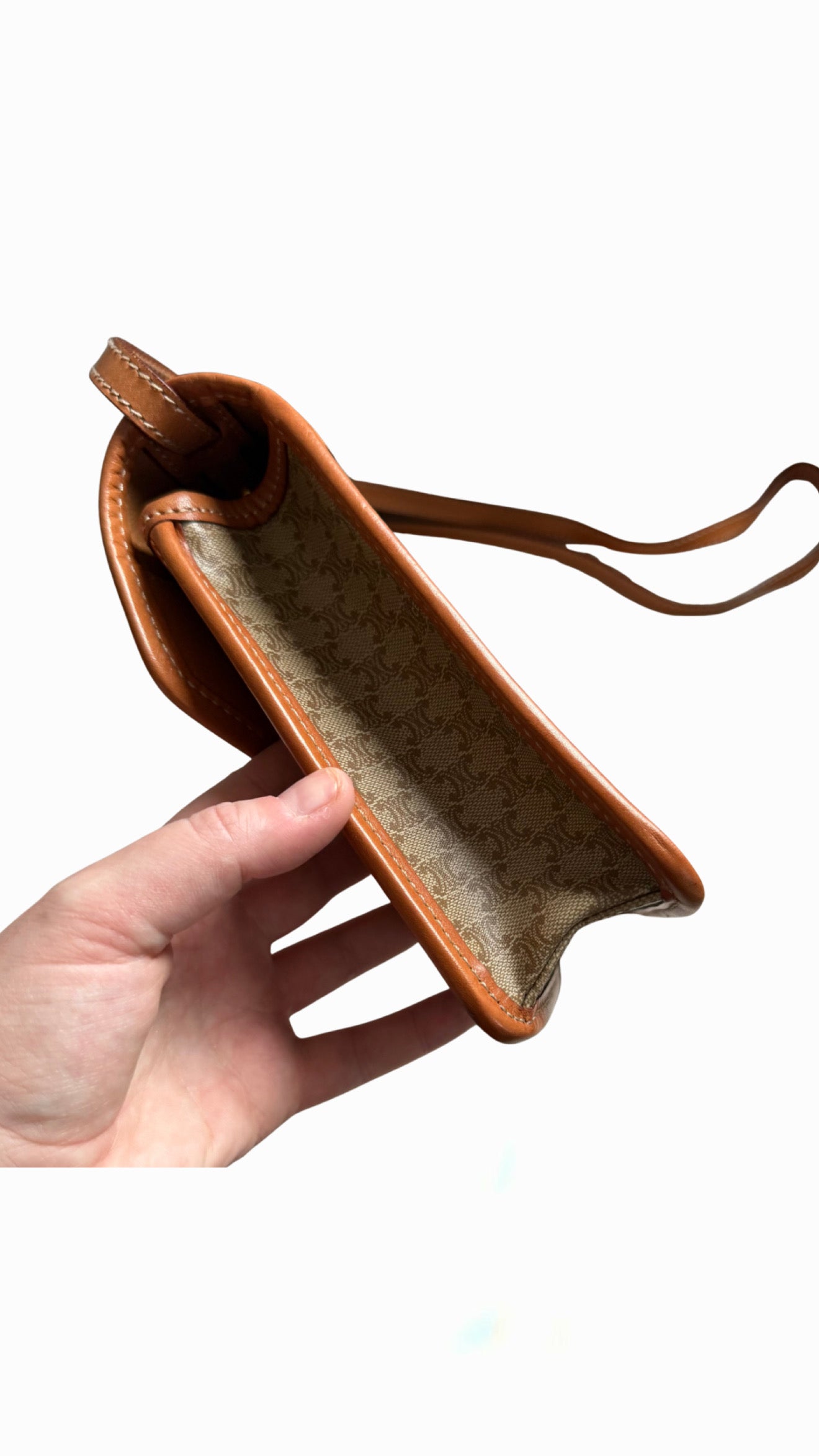 Celine Circle Macadam PVC Leather Crossbody