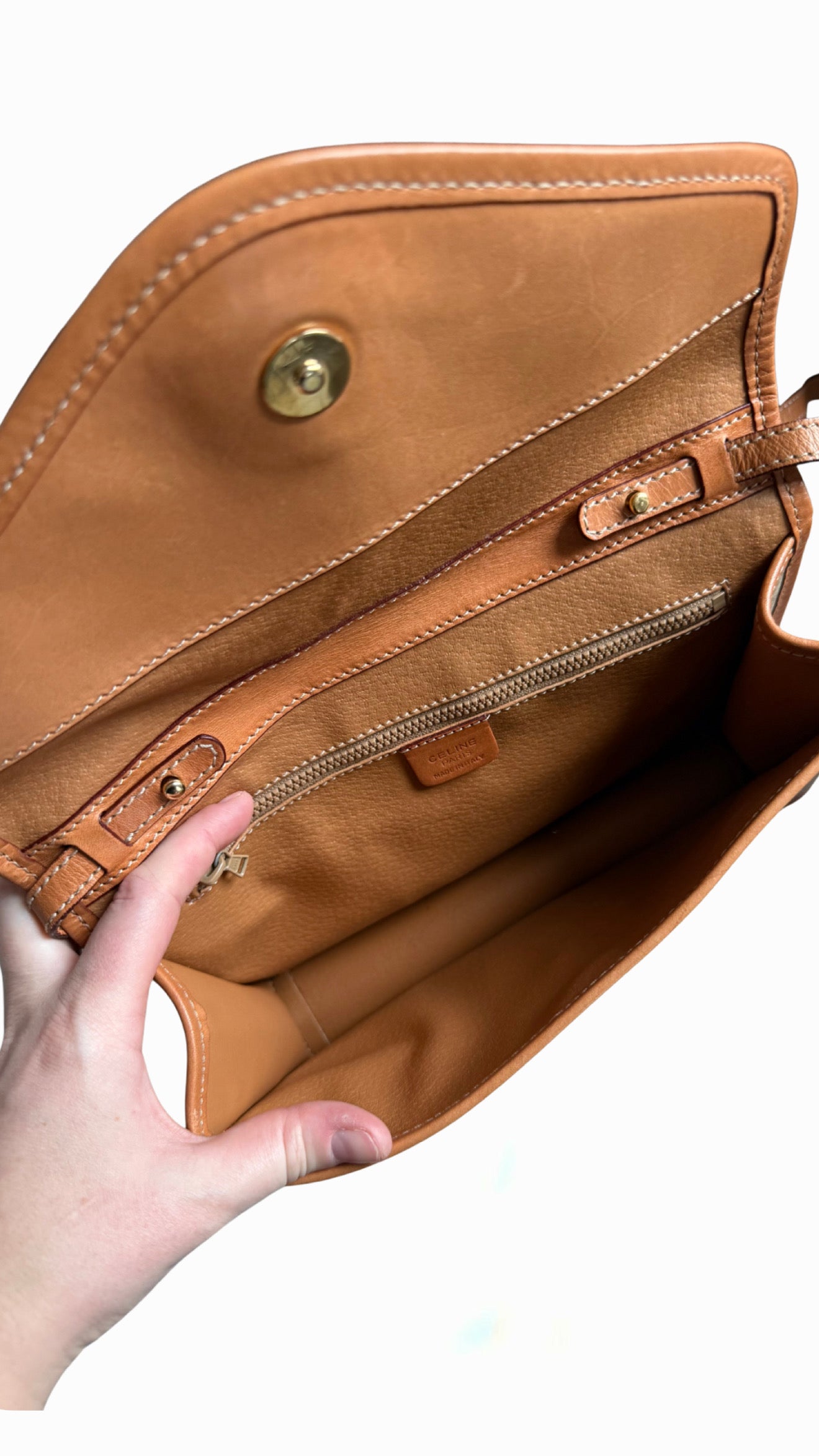 Celine Circle Macadam PVC Leather Crossbody