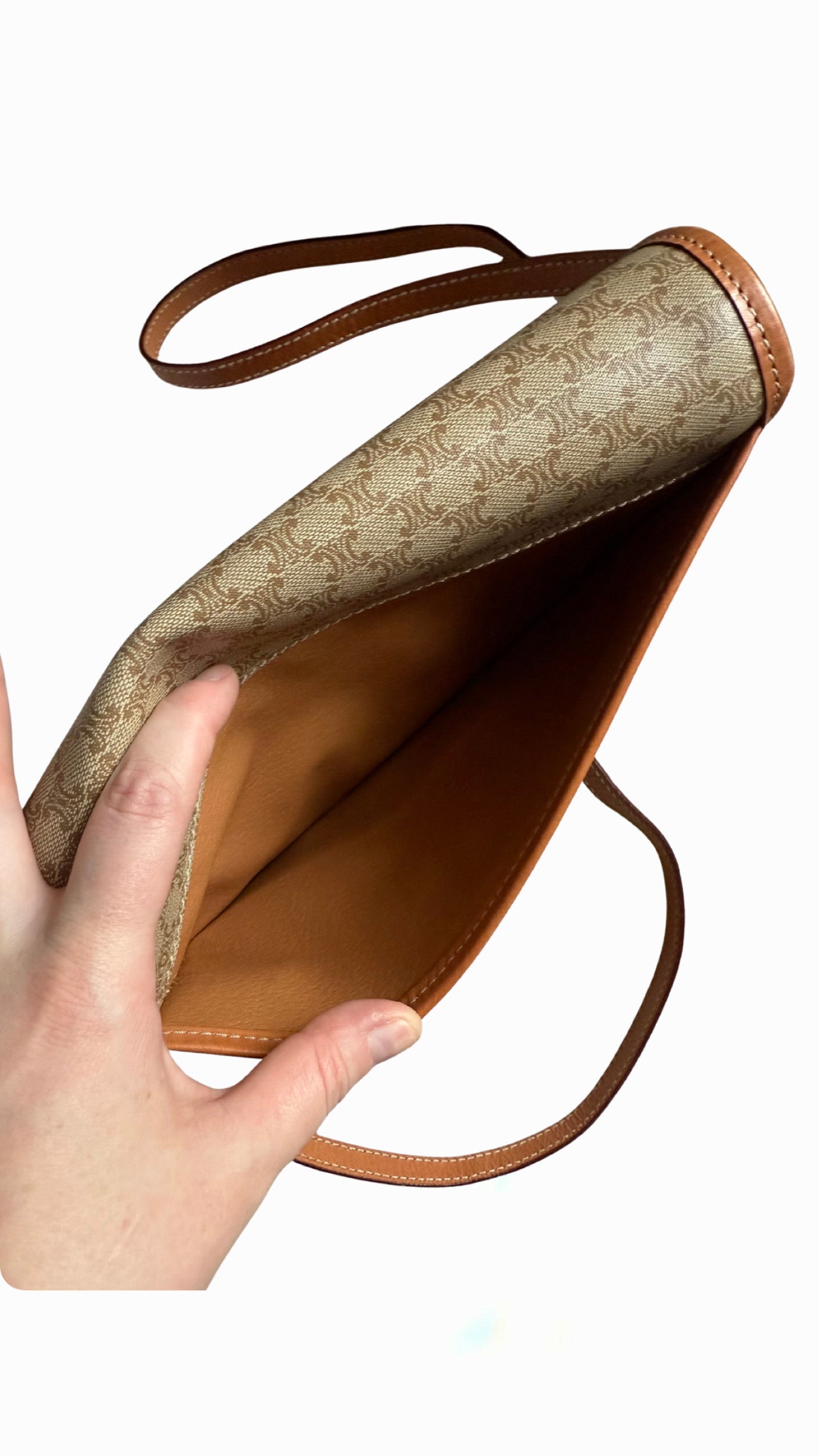 Celine Circle Macadam PVC Leather Crossbody