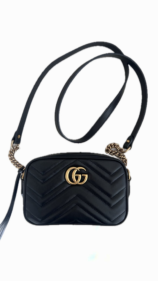 Gucci Marmont Double G Quilted Mini