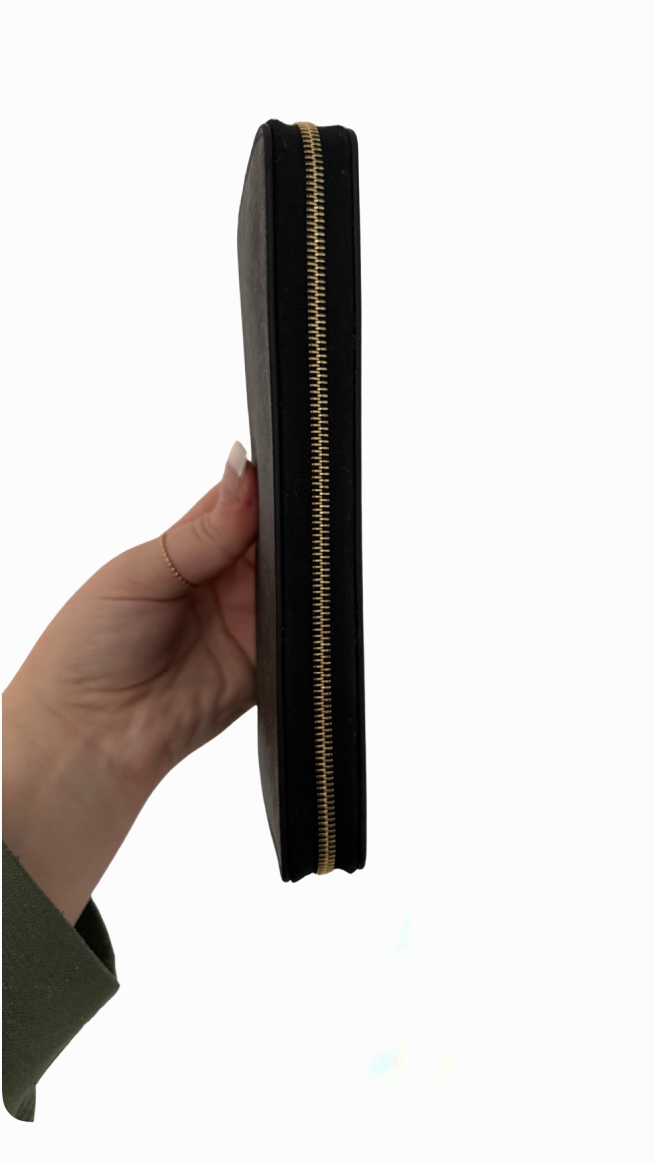 Celine Large Zipped Wallet in Triomphe Canvas