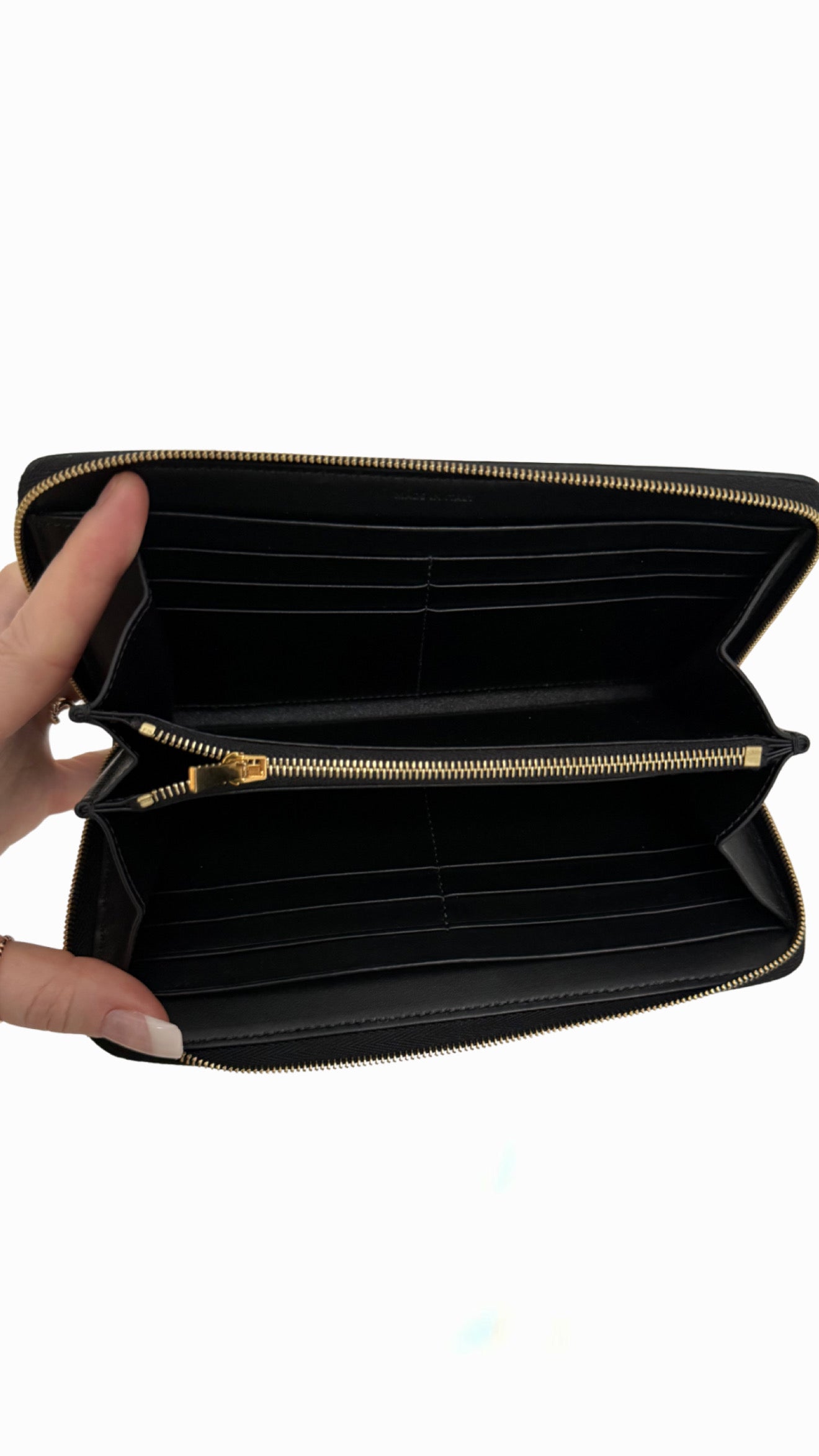Celine Large Zipped Wallet in Triomphe Canvas