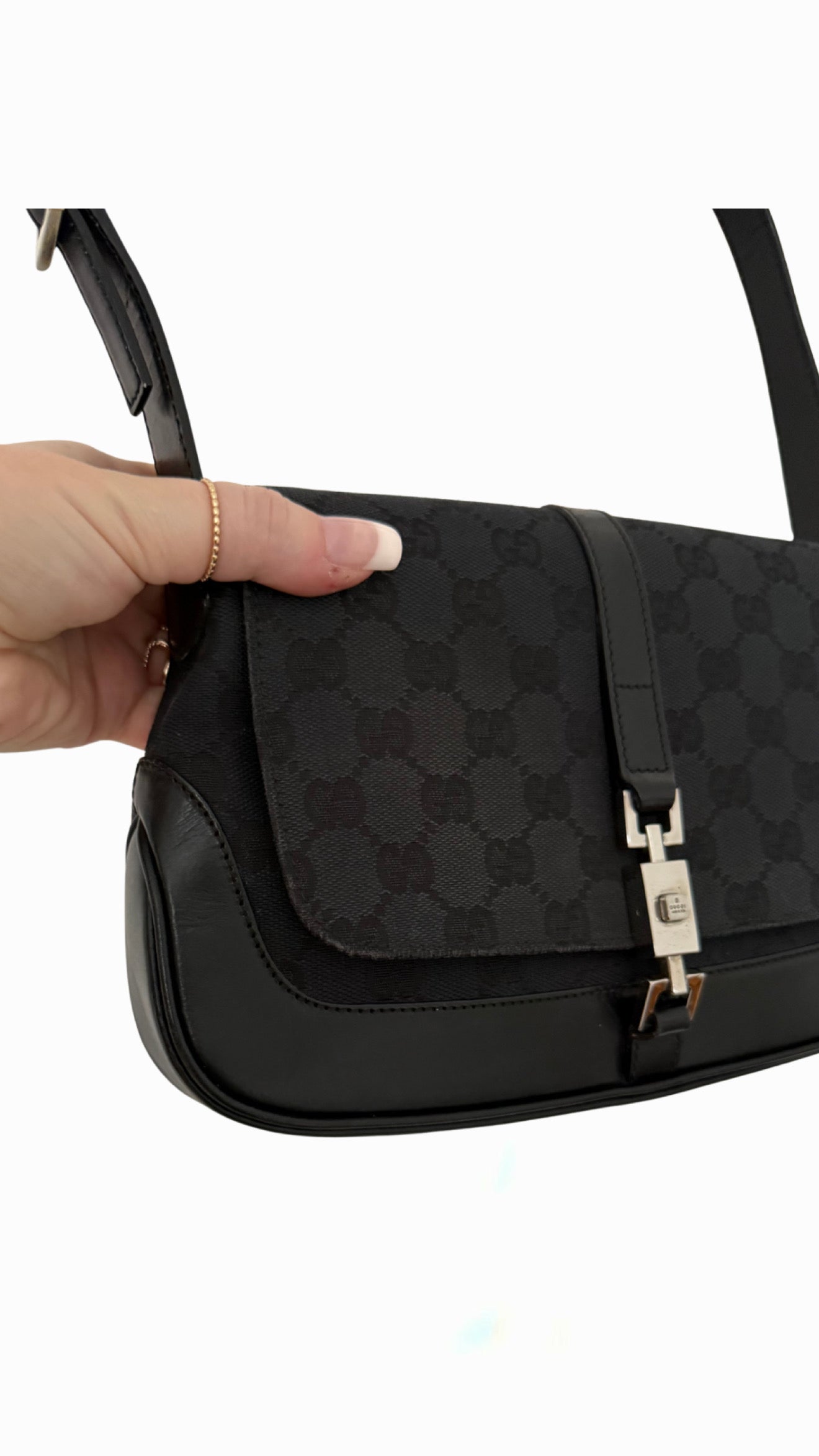 Gucci GG Canvas Jackie Shoulder Bag